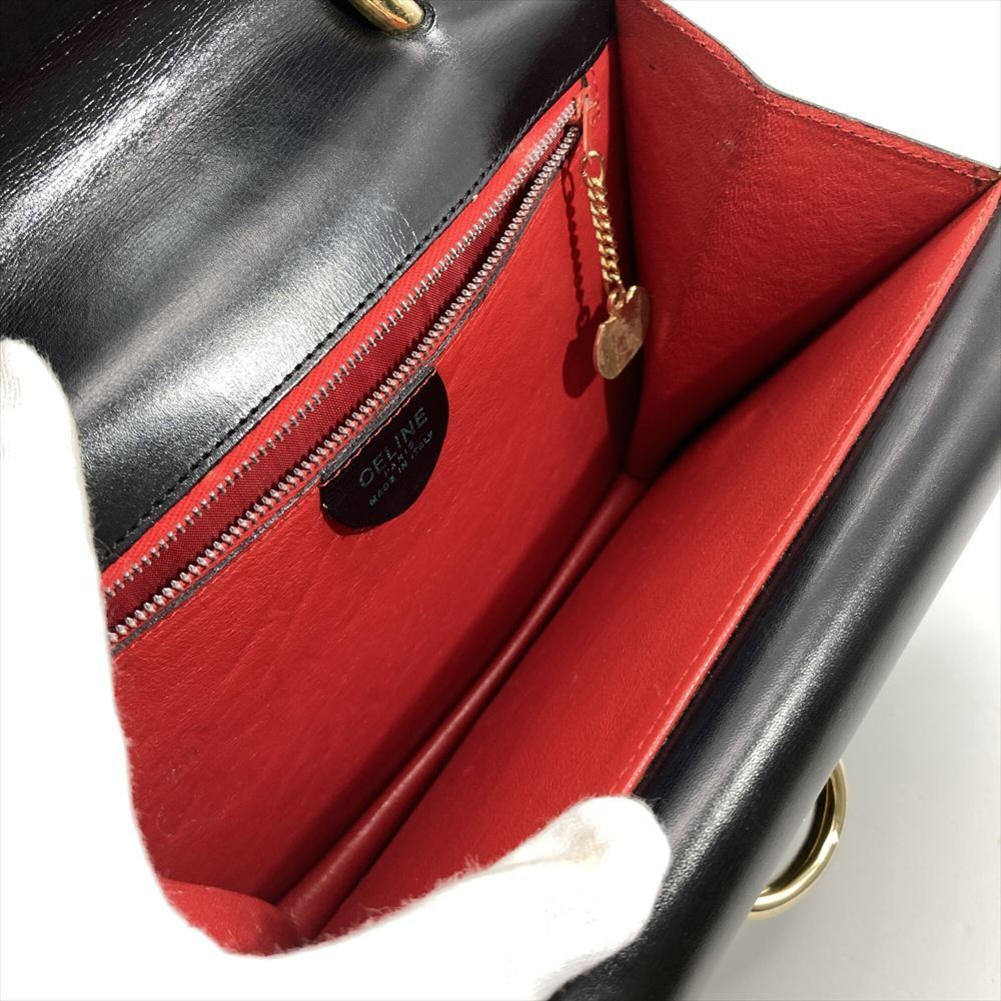 Celine Black Leather Handbag (Pre-Owned)