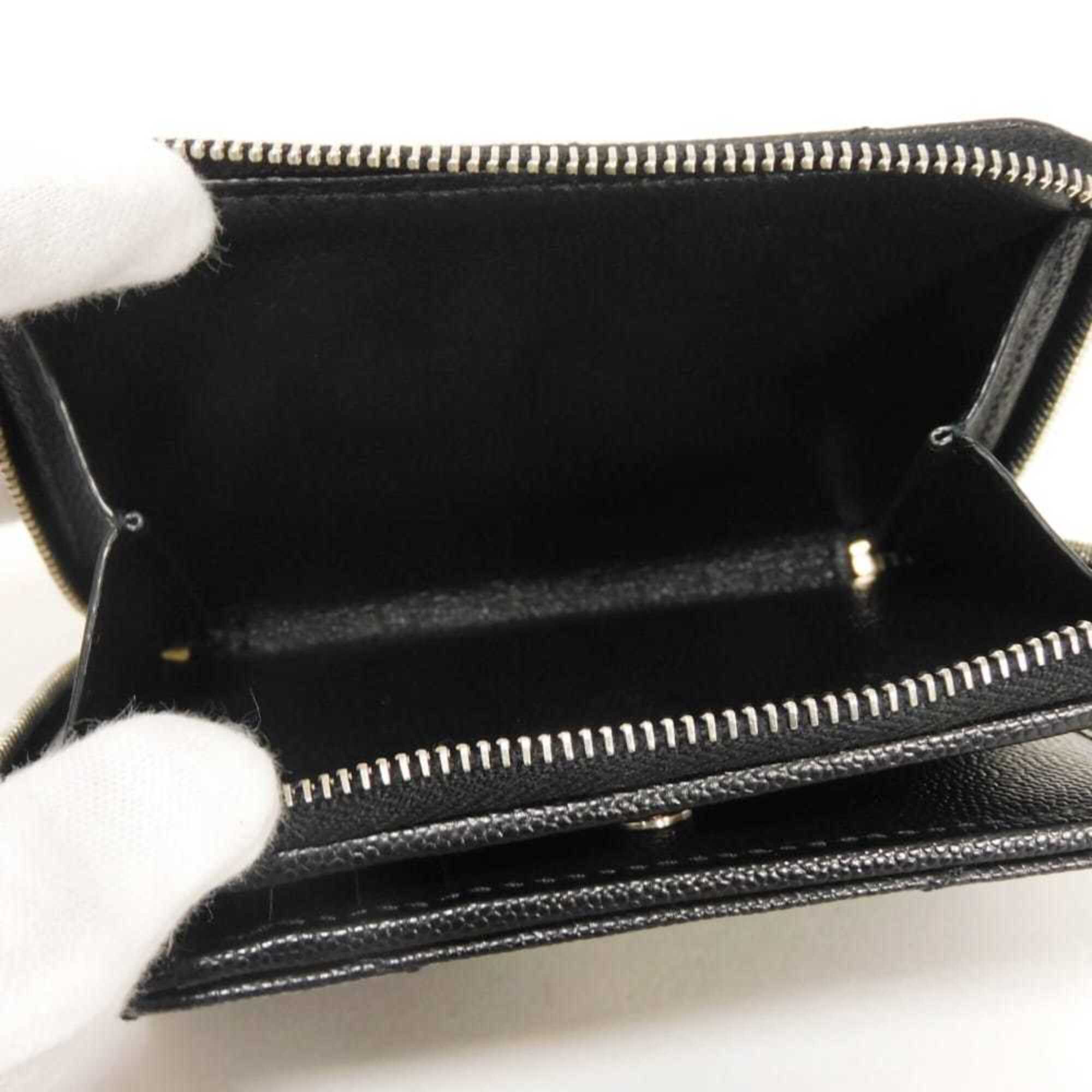 Yves Saint Laurent Black Leather Wallet (Bi-Fold) (Pre-Owned)