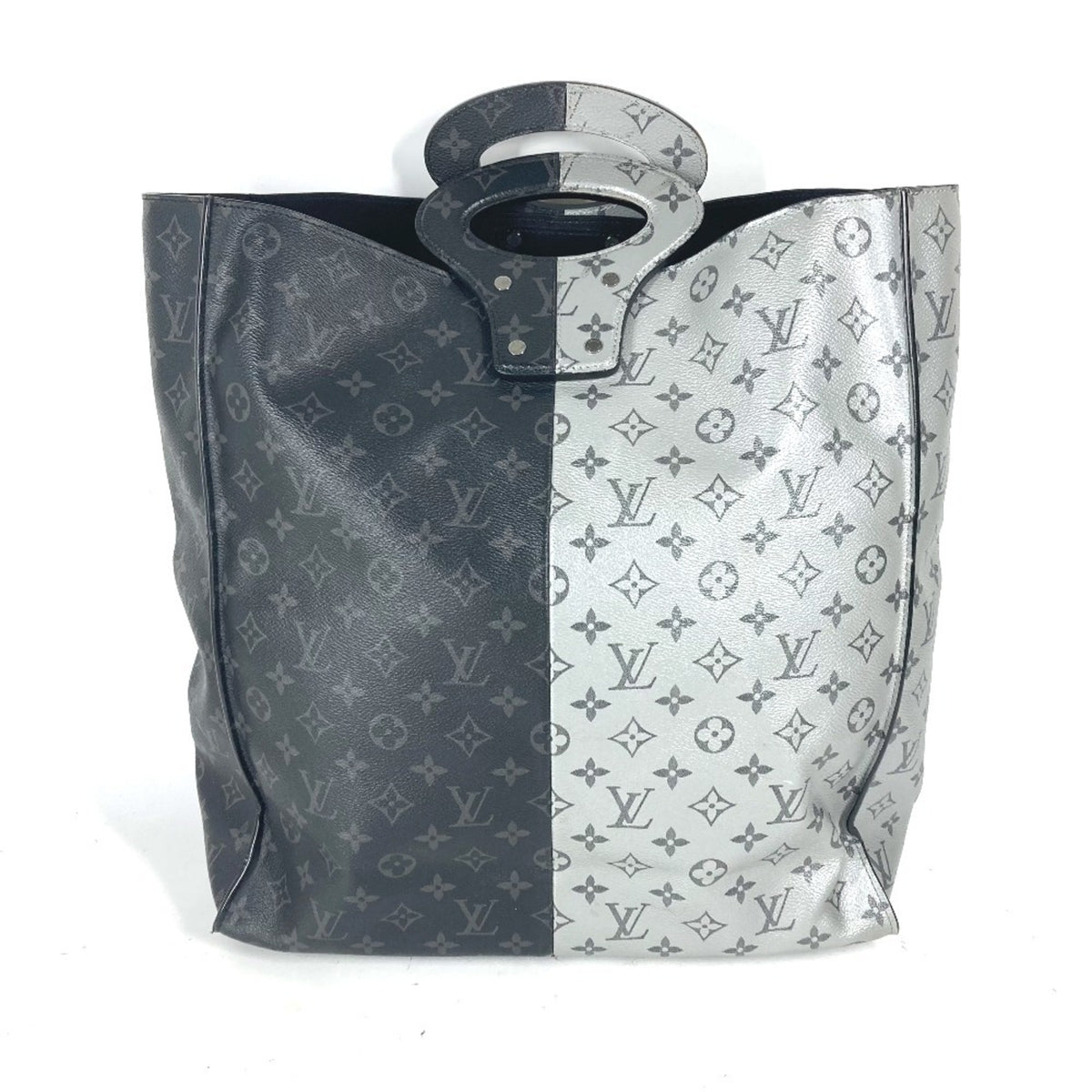 Louis Vuitton Black Silver Monogram Eclipse Handbag Tote Bag (Pre-Owned)