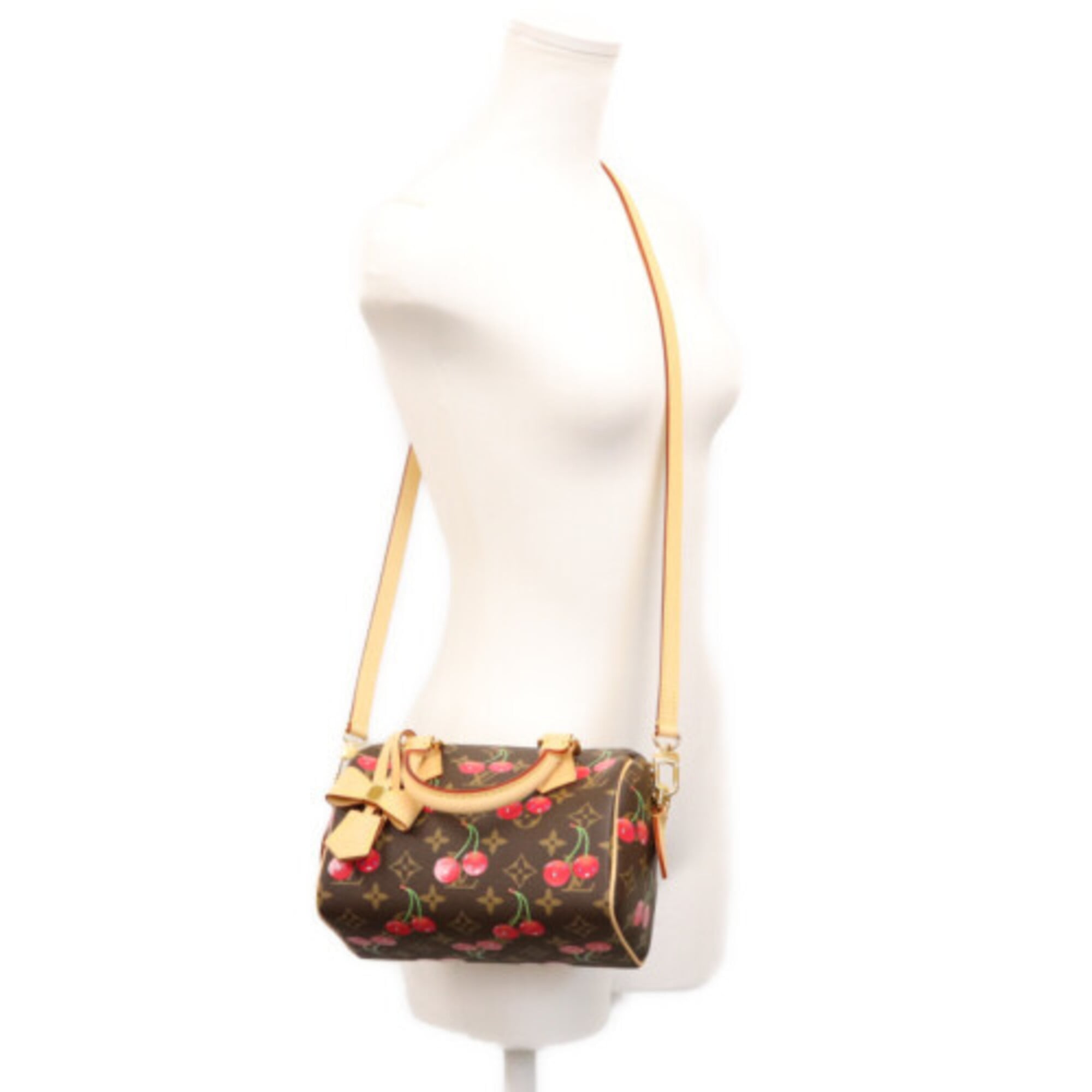 Louis Vuitton Brown Monogram Cherry Blossom Shoulder Bag (Pre-Owned)