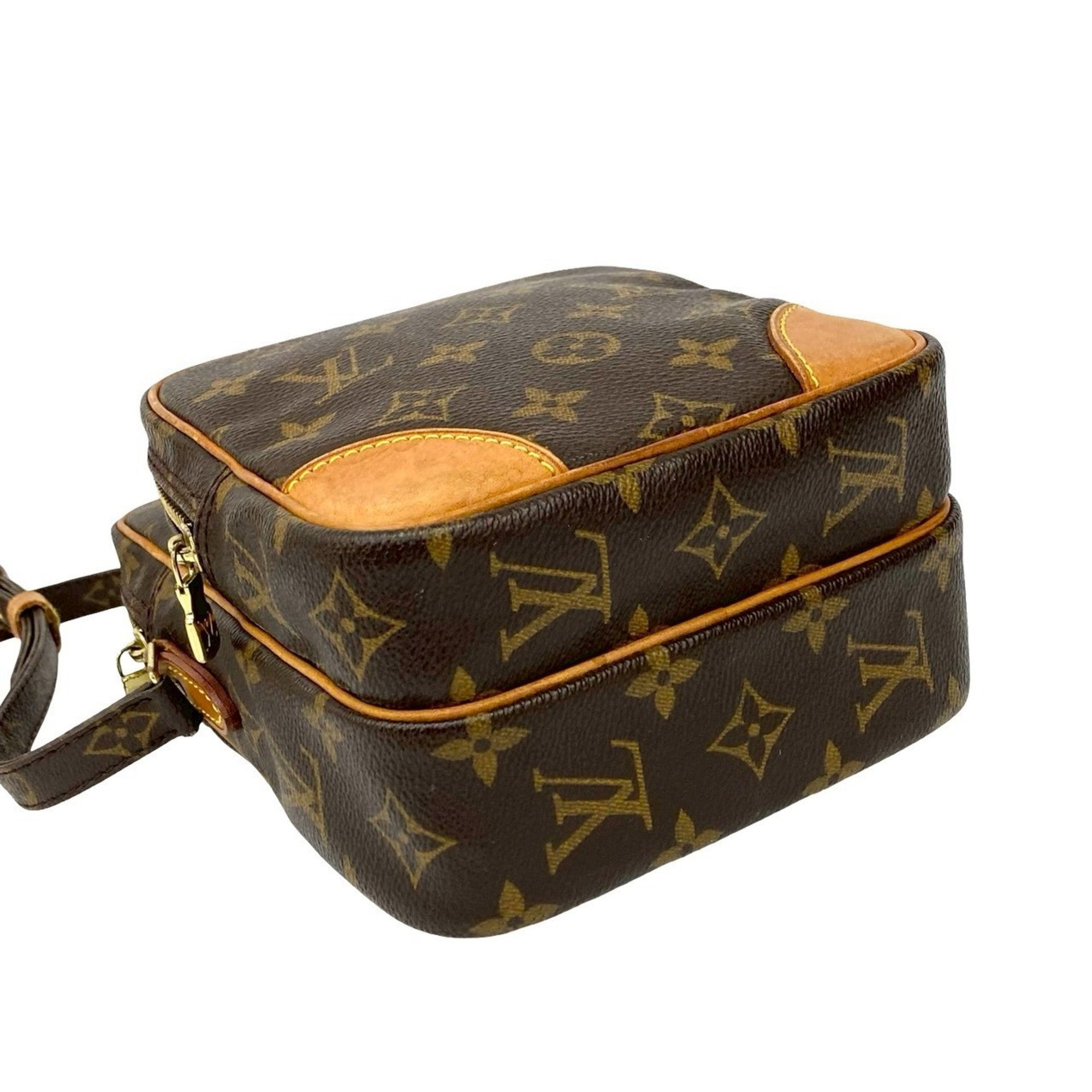 Louis Vuitton Brown Leather Pvc Pochette Shoulder Bag (Pre-Owned)