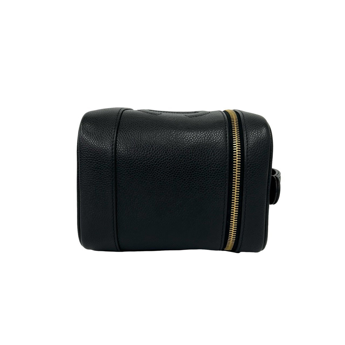 Chanel Black Grained Calfskin Handbag Vanity Bag (Pre-Owned)