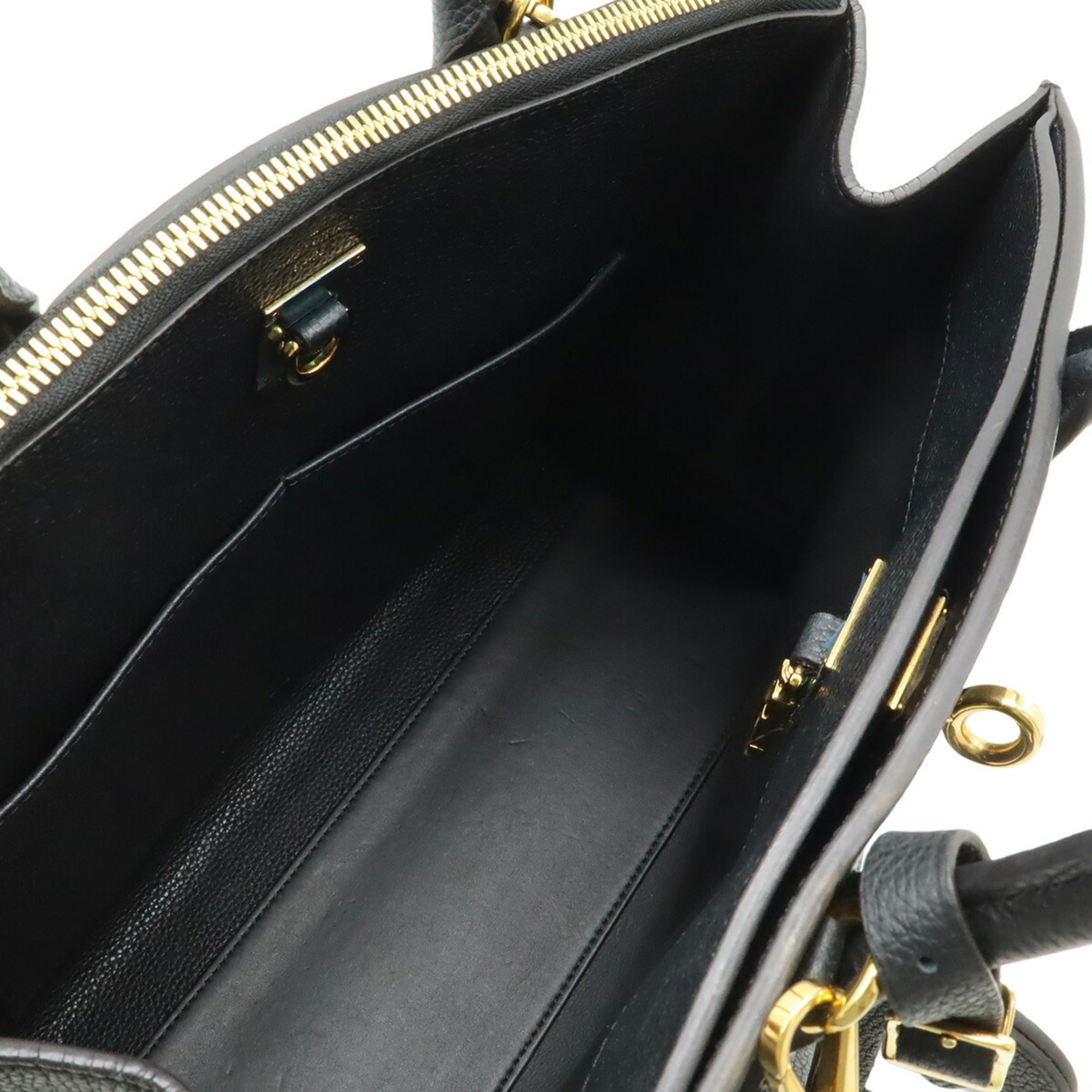 Louis Vuitton Taurillon Black Noir Leather Handbag Shoulder Bag (Pre-Owned)