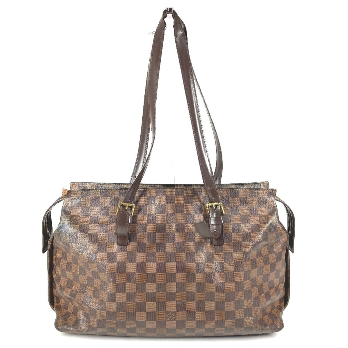 Louis Vuitton Brown Ebene Damier Canvas Shoulder Bag Tote Bag (Pre-Owned)