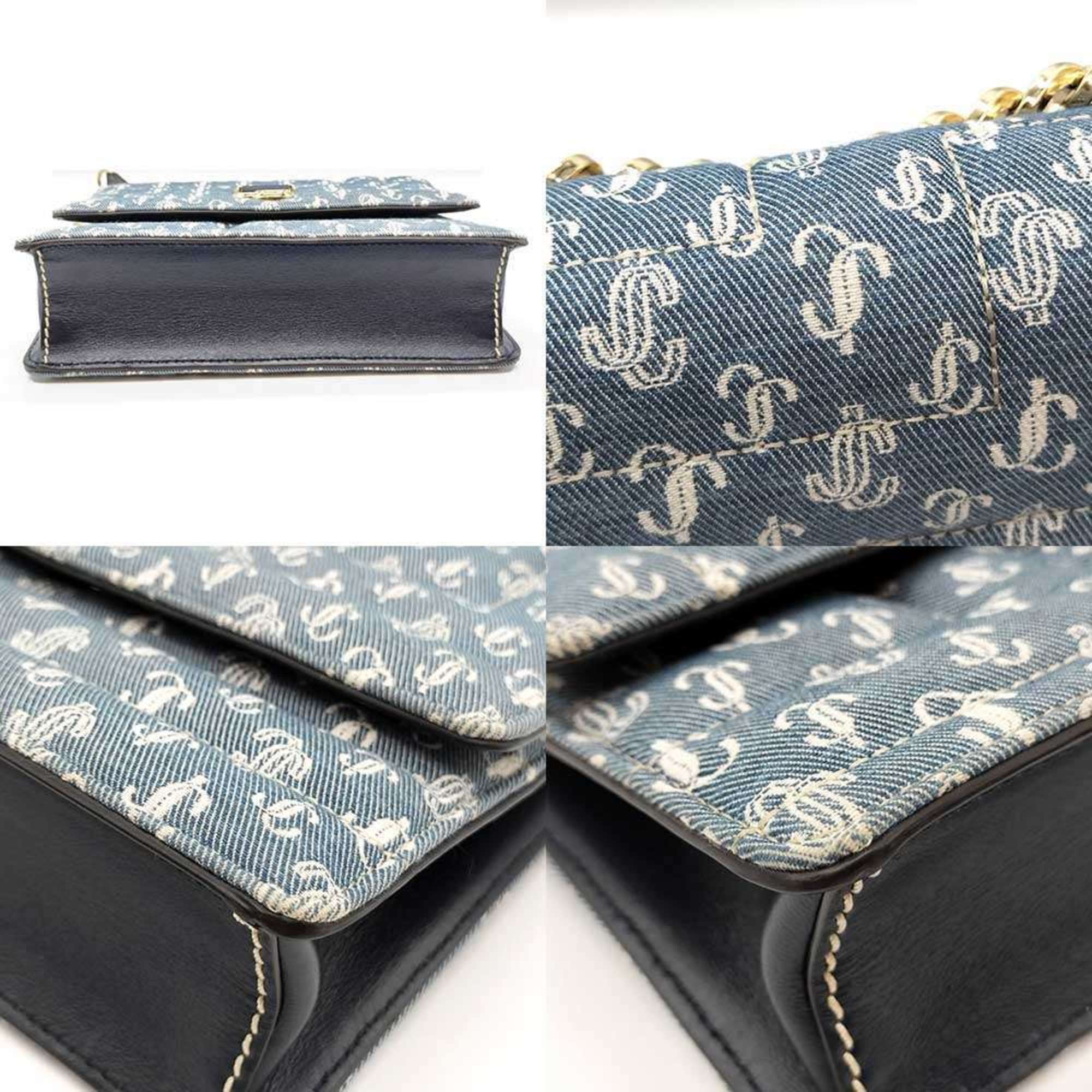 Jimmy Choo Blue Denim Shoulder Bag (Pre-Owned)