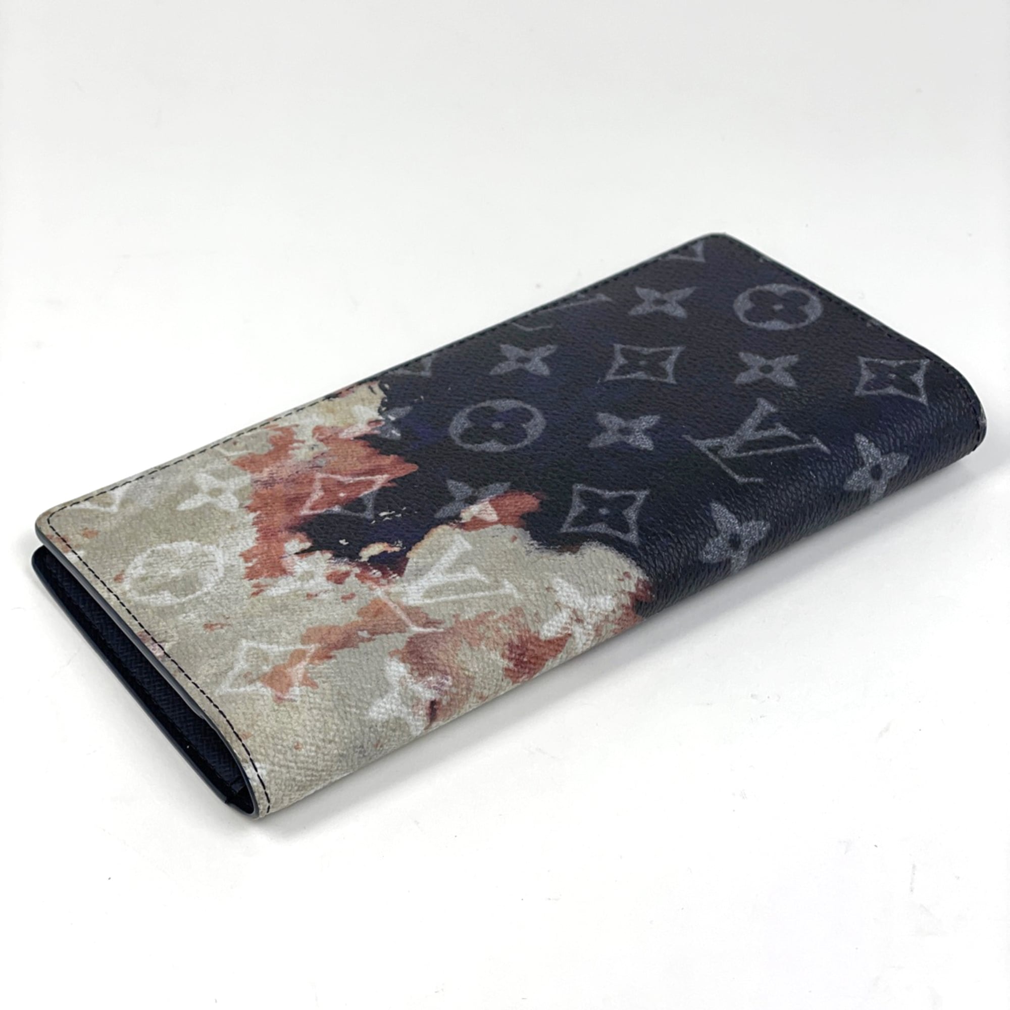 Louis Vuitton Navy Monogram Long Wallet (Bi-Fold) (Pre-Owned)