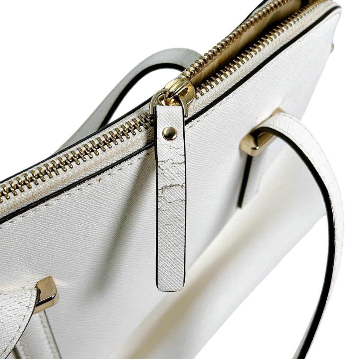 Kate Spade White Leather Handbag Shoulder Bag (Pre-Owned)