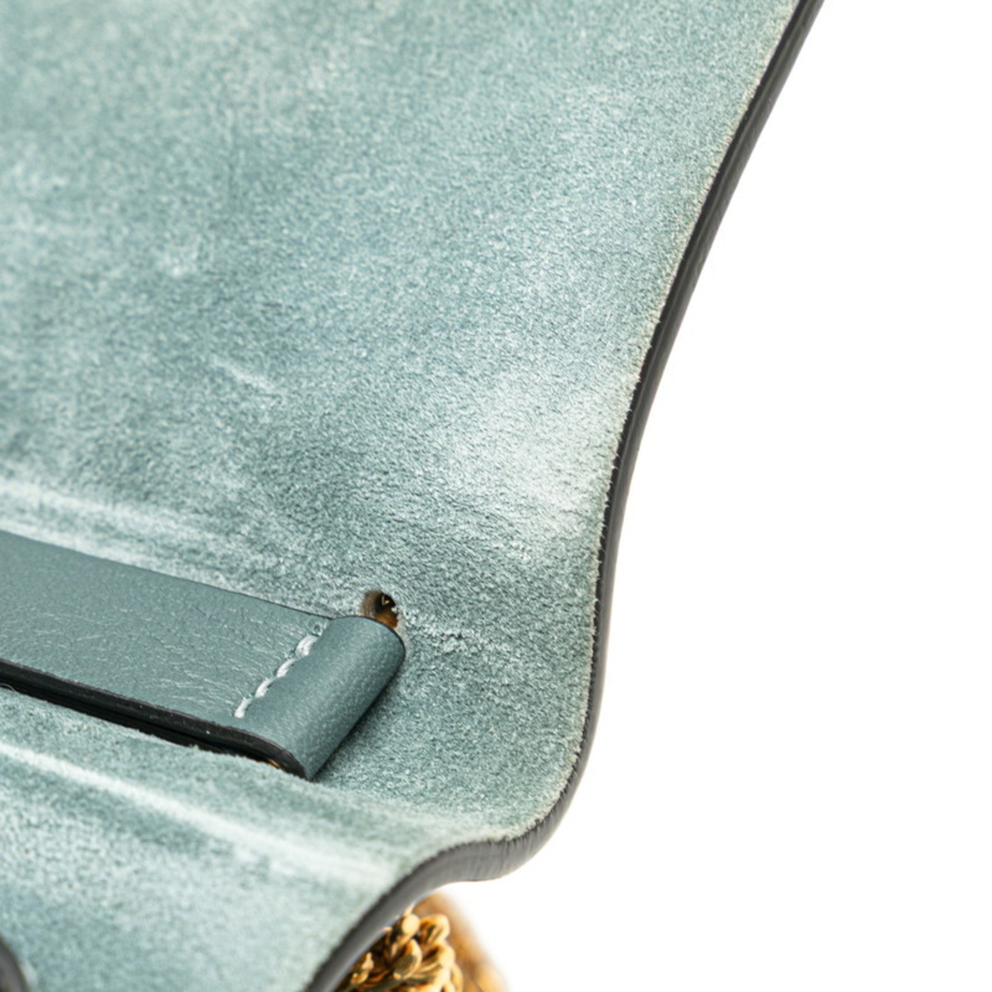 Chloé Drew Blue Leather Suede Shoulder Bag (Pre-Owned)