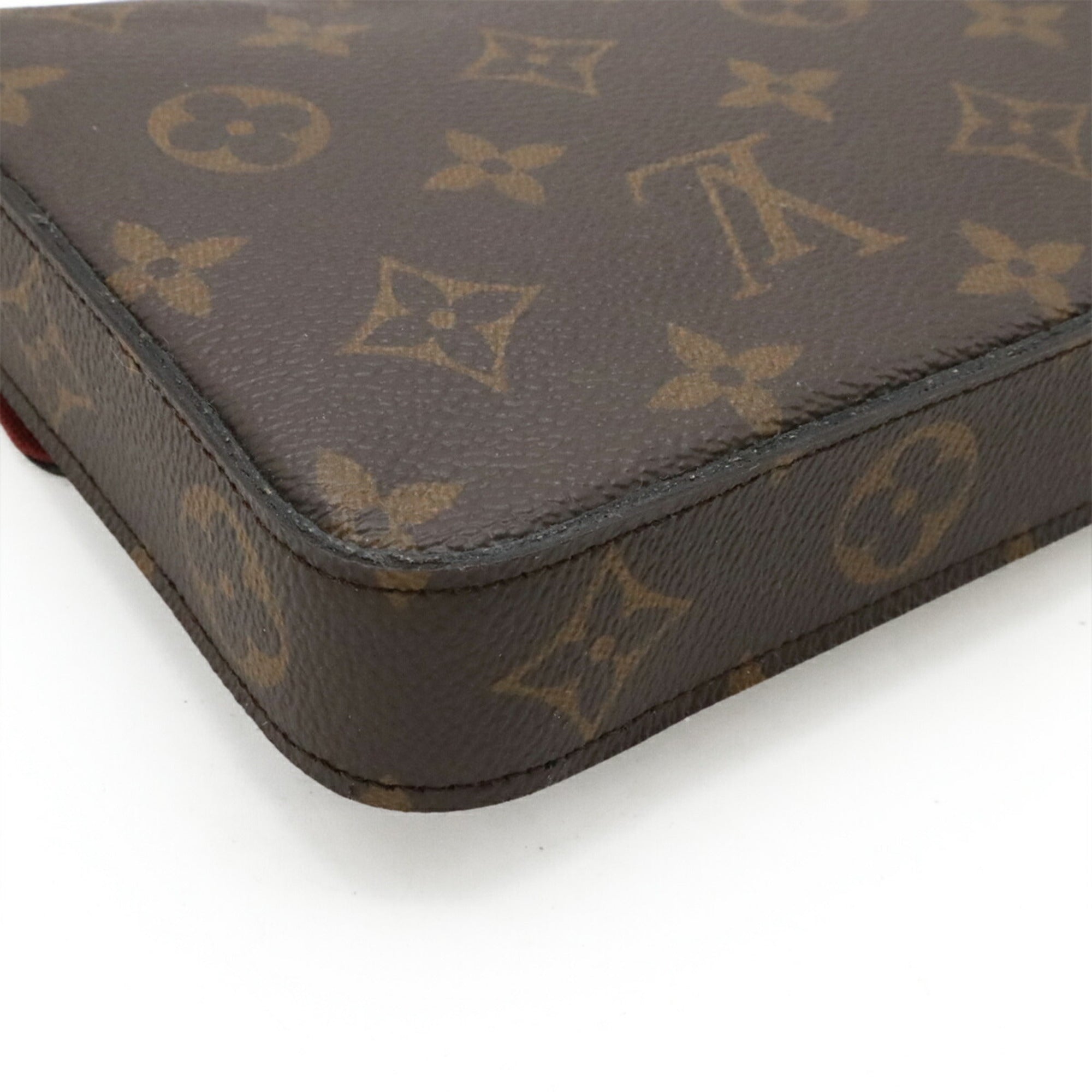 Louis Vuitton Monogram Fuchsia Monogram Pochette Shoulder Bag (Pre-Owned)