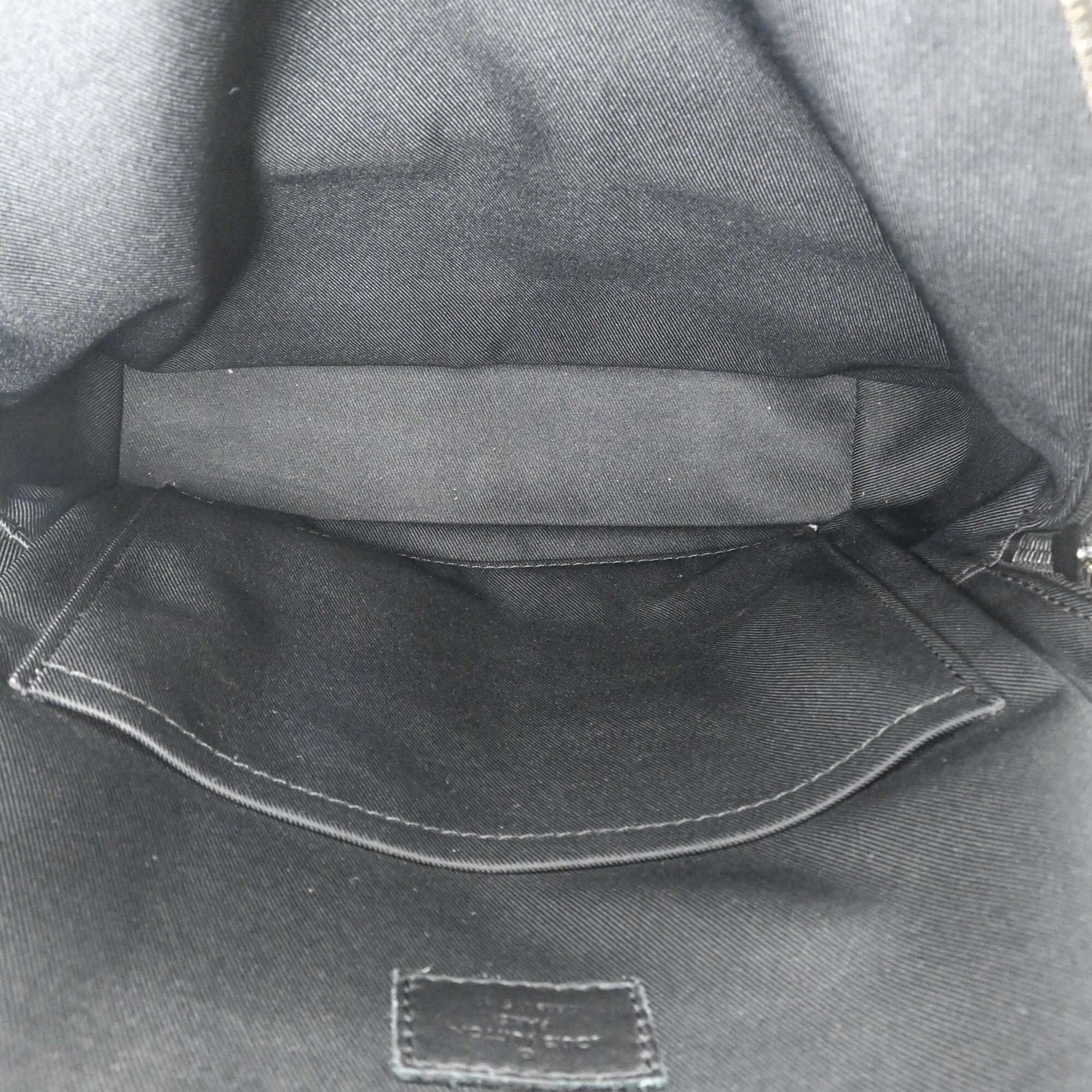 Louis Vuitton Black Leather Sling Bag (Pre-Owned)