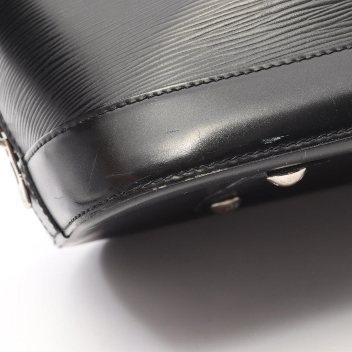 Louis Vuitton Black Leather Handbag (Pre-Owned)