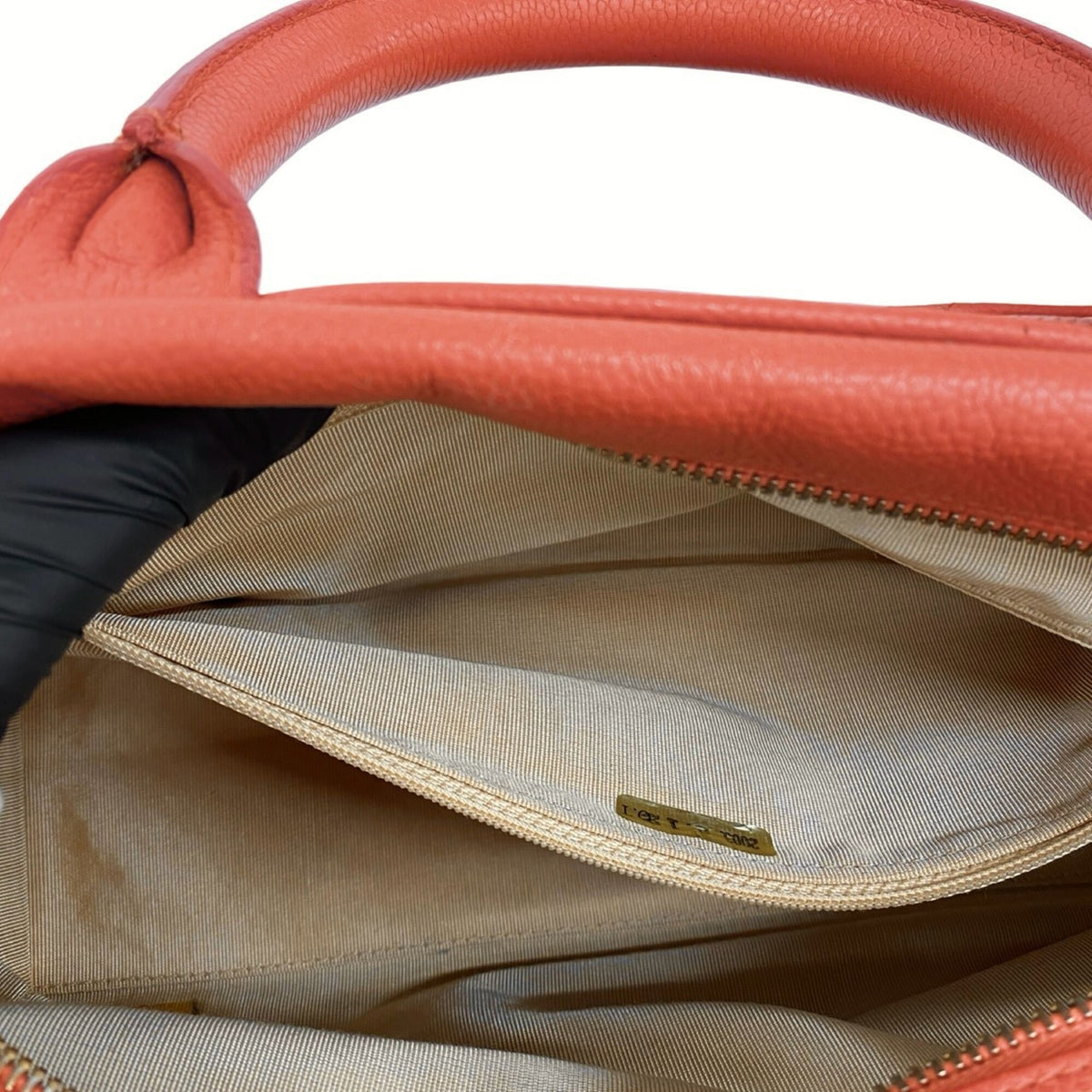 Chanel Pink Grained Calfskin Boston Bag Handbag (Pre-Owned)