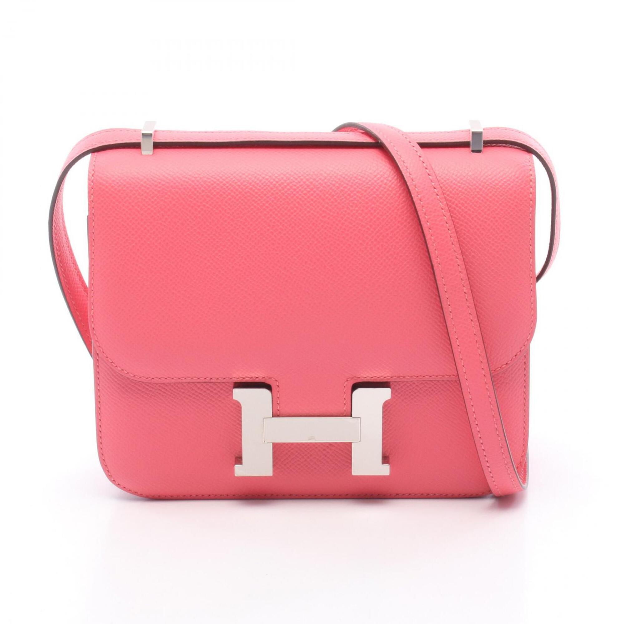 Hermes Pink Epsom Leather Handbag Shoulder Bag (Pre-Owned)