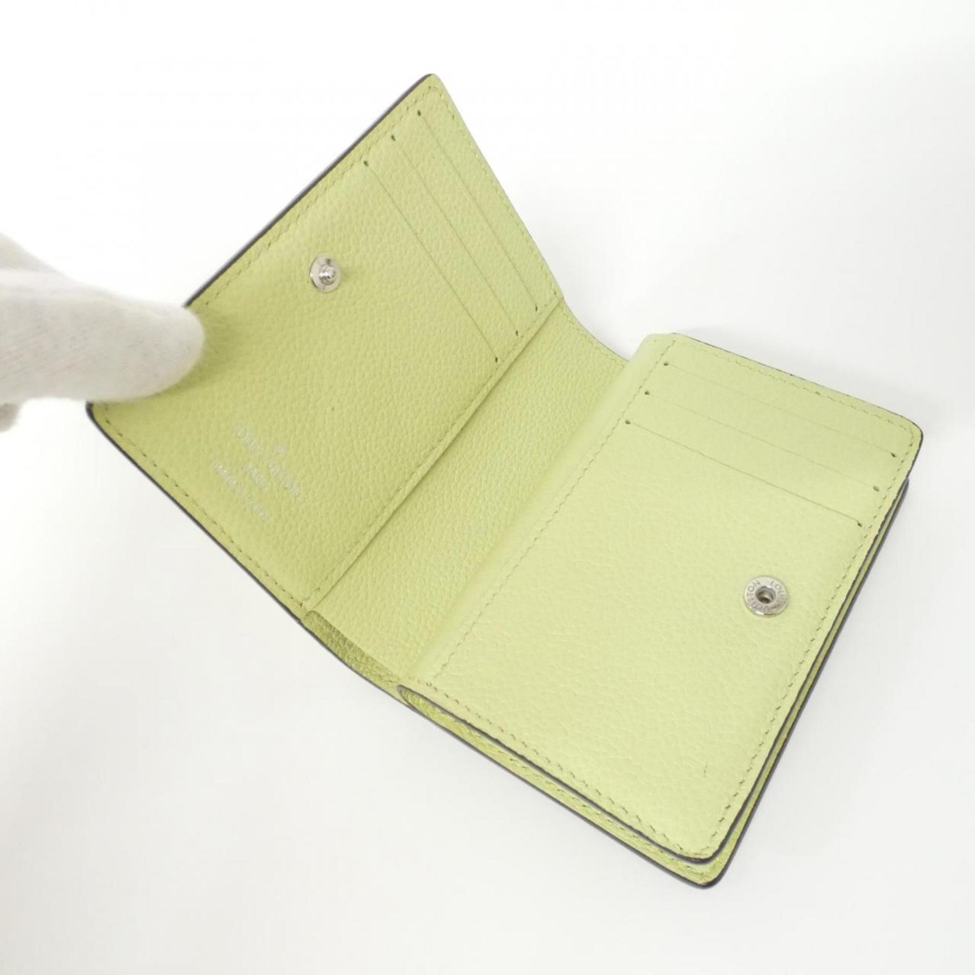 Louis Vuitton Green Vert Leather Wallet (Bi-Fold) (Pre-Owned)