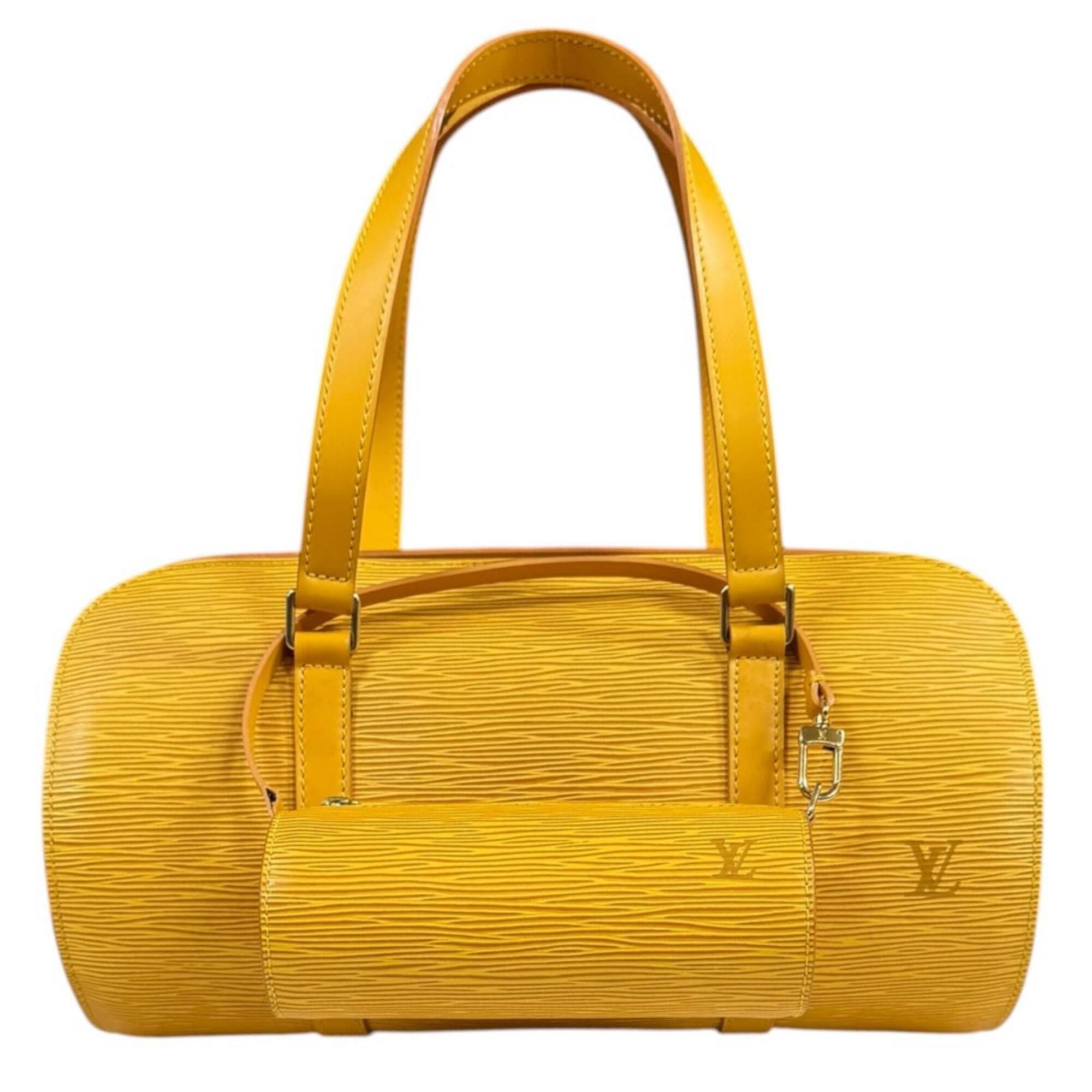Louis Vuitton Yellow Epi Leather Handbag (Pre-Owned)