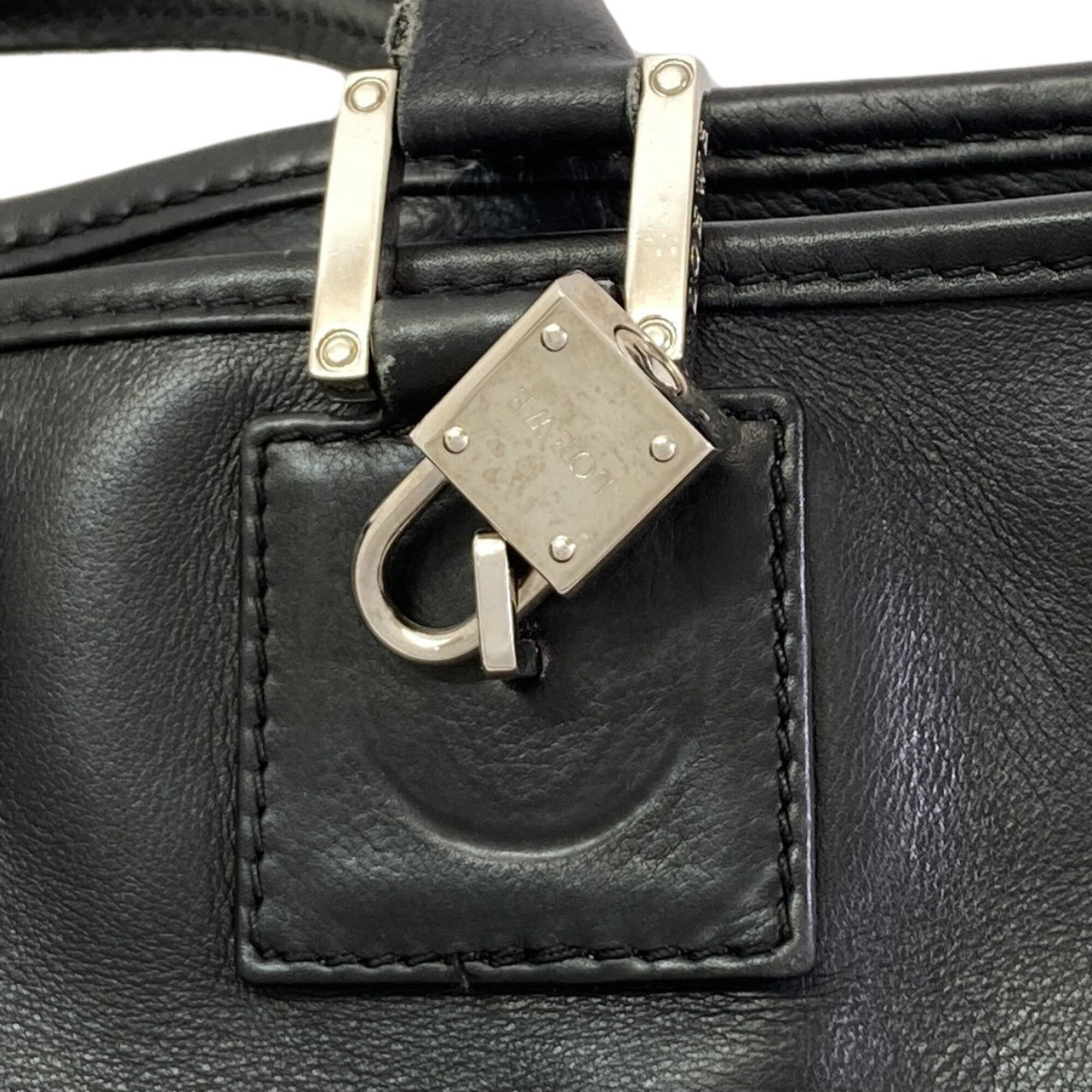 Loewe Black Leather Handbag (Pre-Owned)