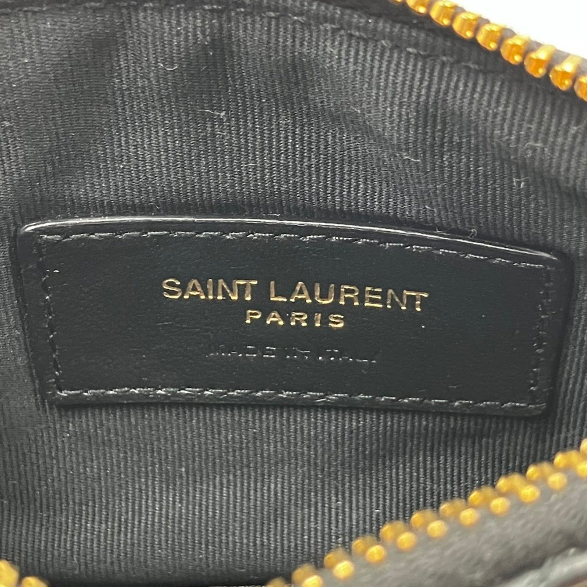 Yves Saint Laurent Black Leather Pouch (Pre-Owned)