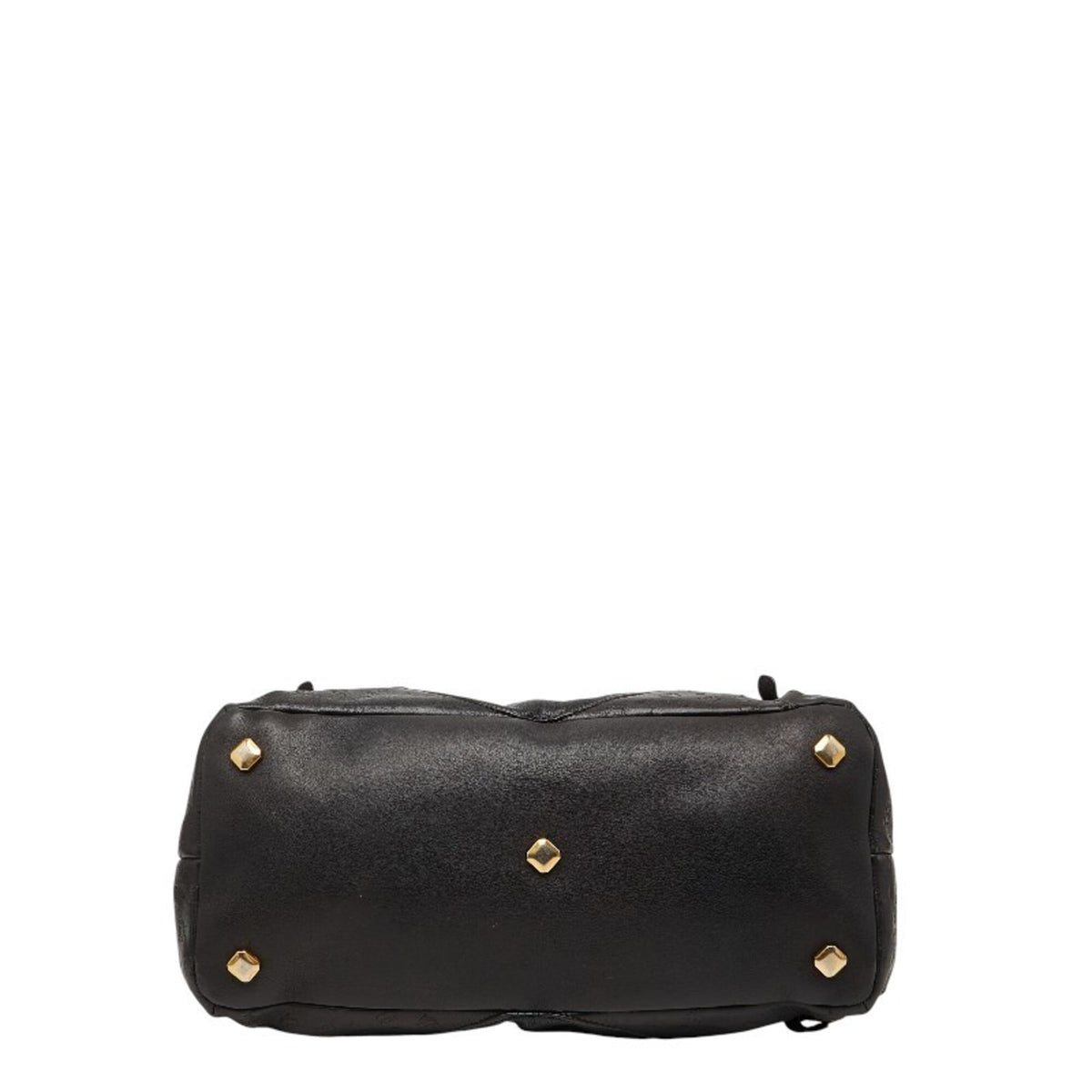 Mcm Visetos Black Leather Handbag Shoulder Bag (Pre-Owned)