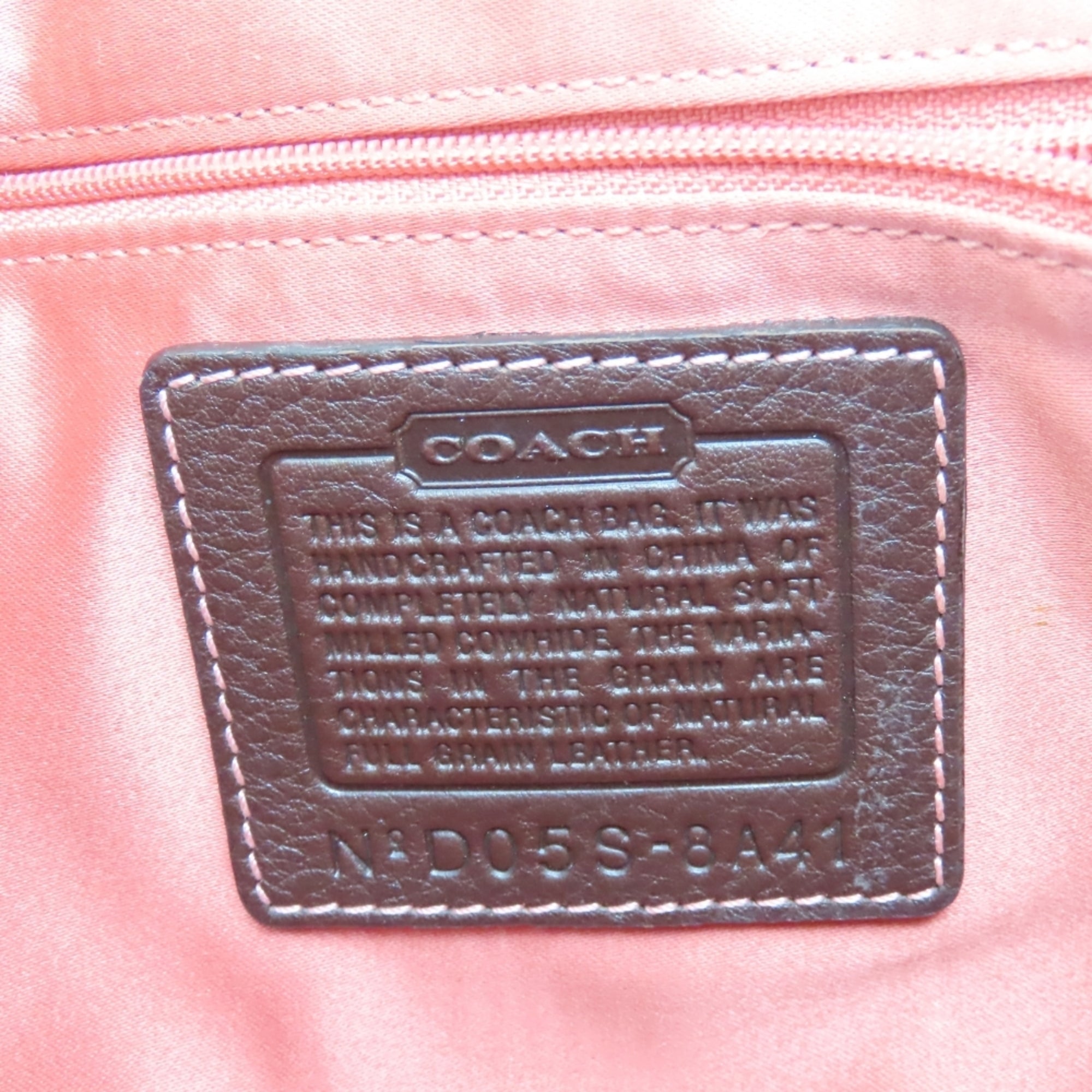 Coach Dark Brown Leather Shoulder Bag (Pre-Owned)