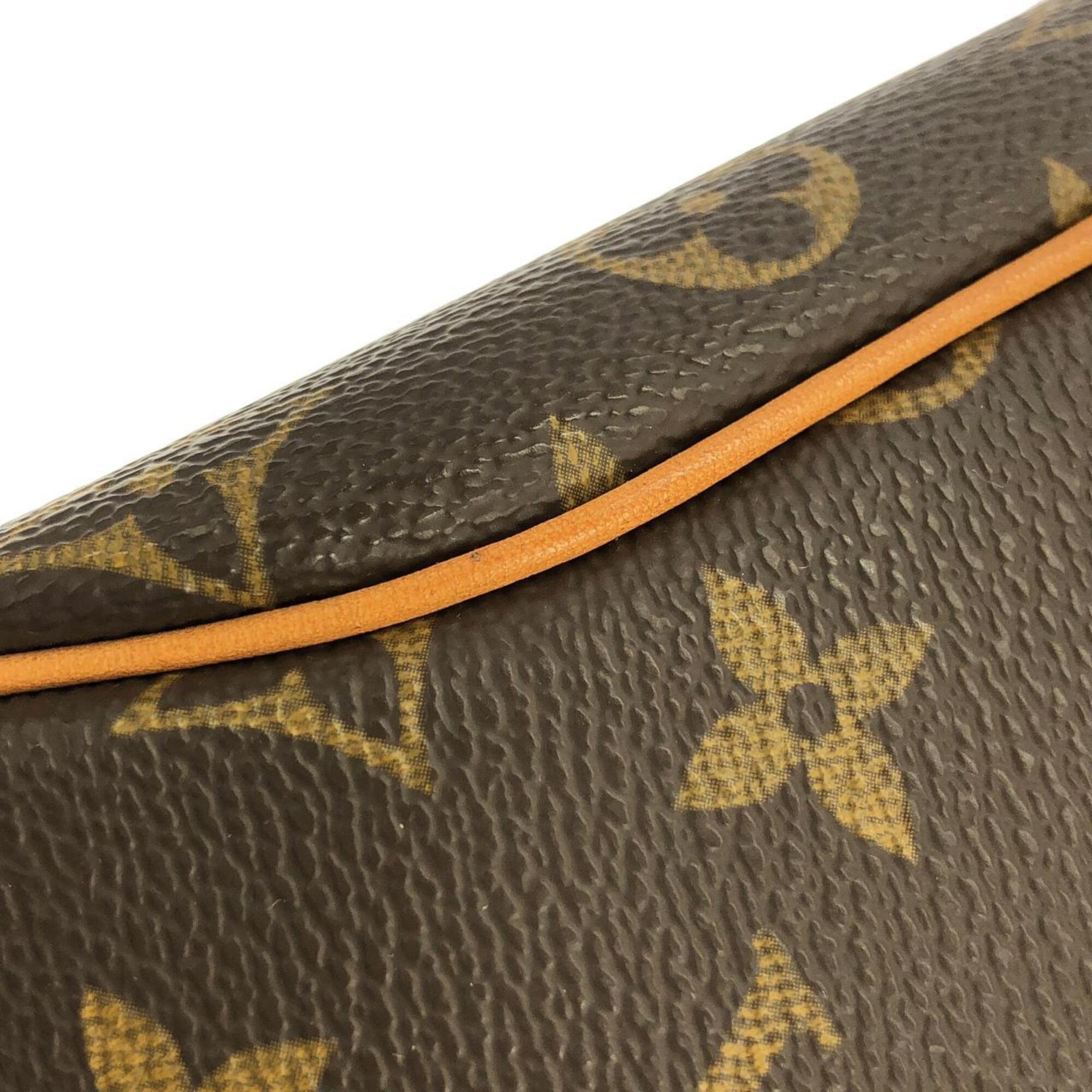 Louis Vuitton Marron Coated Canvas Shoulder Bag (Pre-Owned)