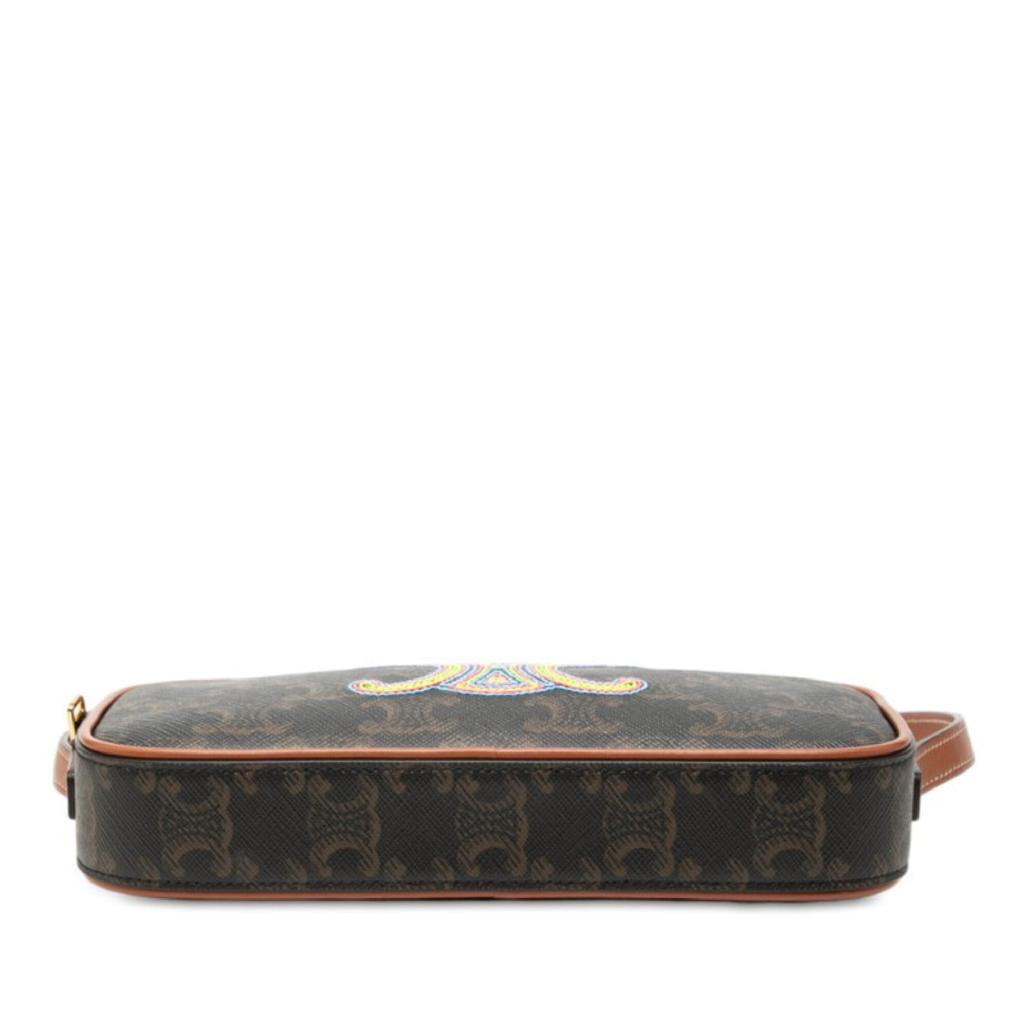 Celine Brown Pvc Leather Shoulder Bag (Pre-Owned)