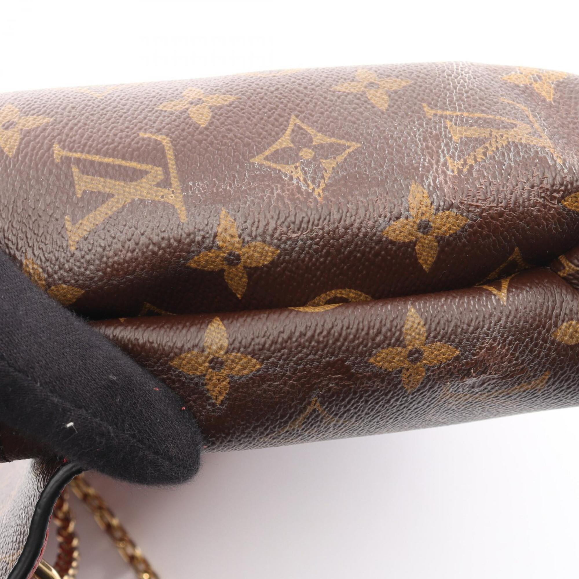 Louis Vuitton Brown Cerise Monogram Red Color Monogram Leather Handbag Shoulder Bag (Pre-Owned)