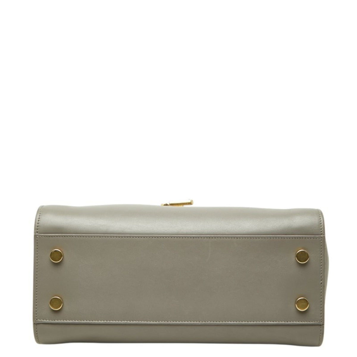 Saint Laurent Gray Leather Handbag Shoulder Bag (Pre-Owned)