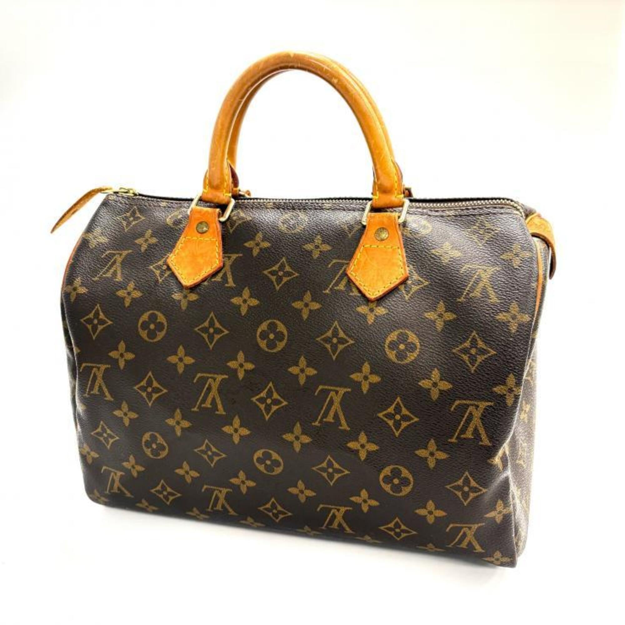 Louis Vuitton Beige Brown Monogram Handbag (Pre-Owned)