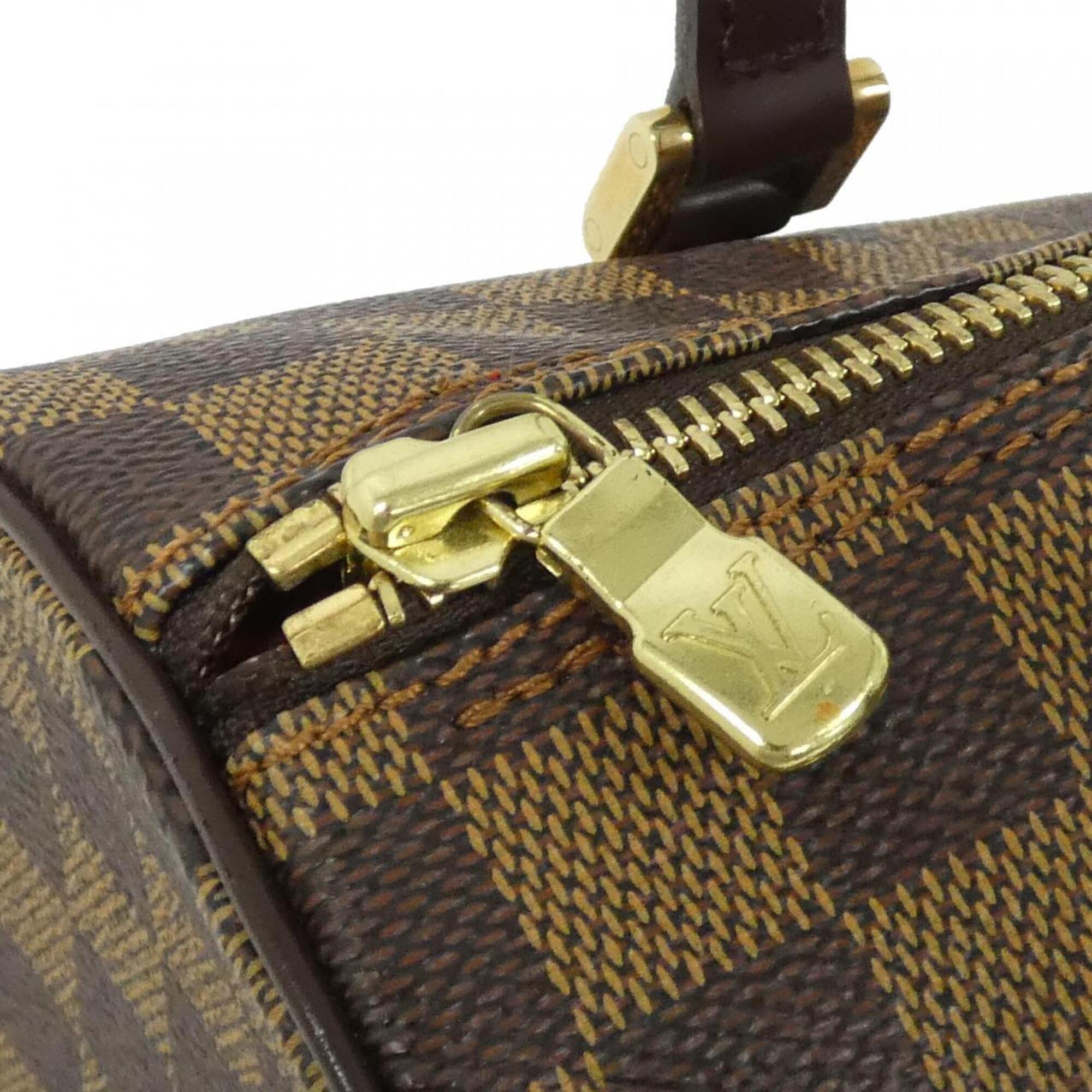 Louis Vuitton Ebene Coated Canvas Handbag Pouch (Pre-Owned)