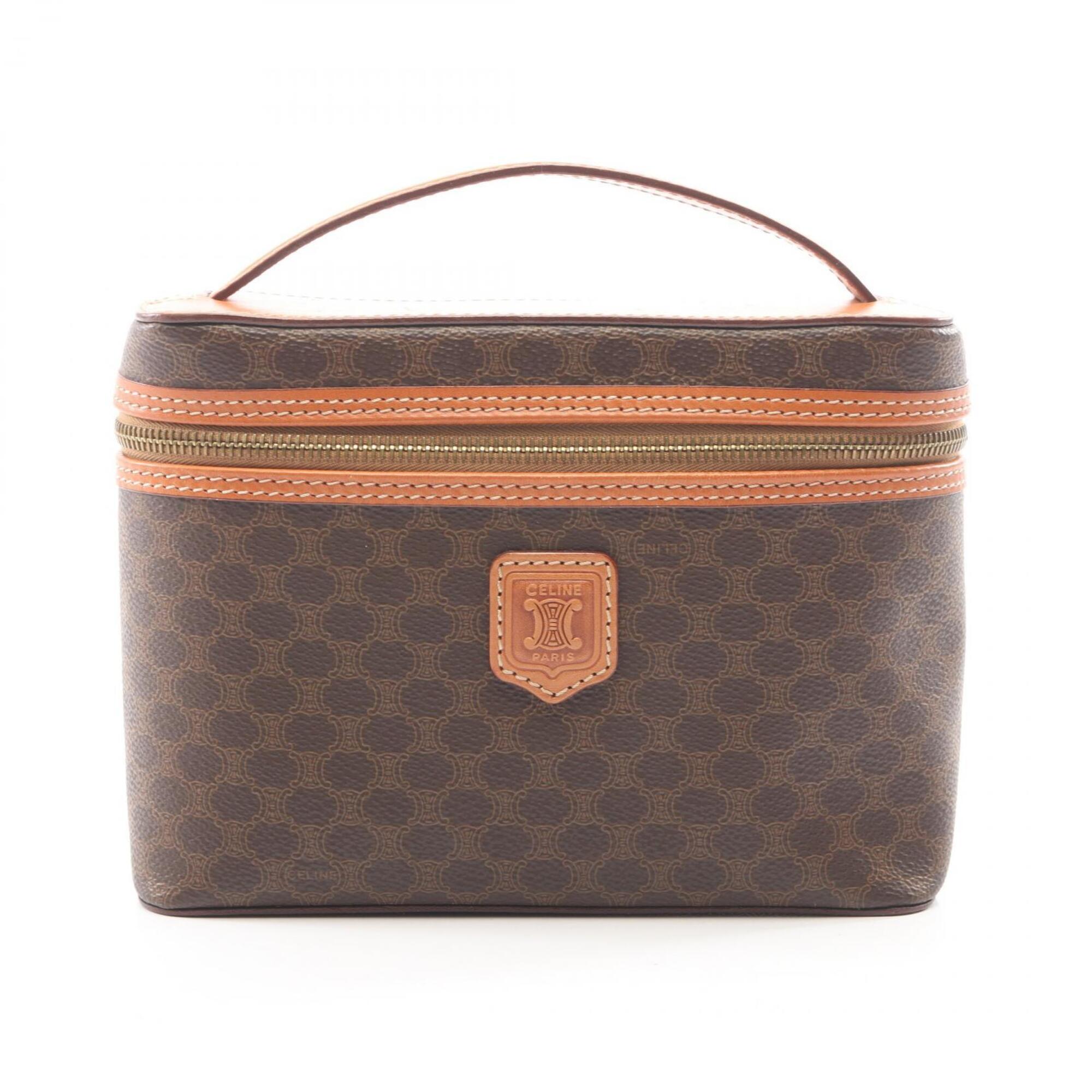 Celine Brown Coated Canvas Leather Handbag (Pre-Owned)