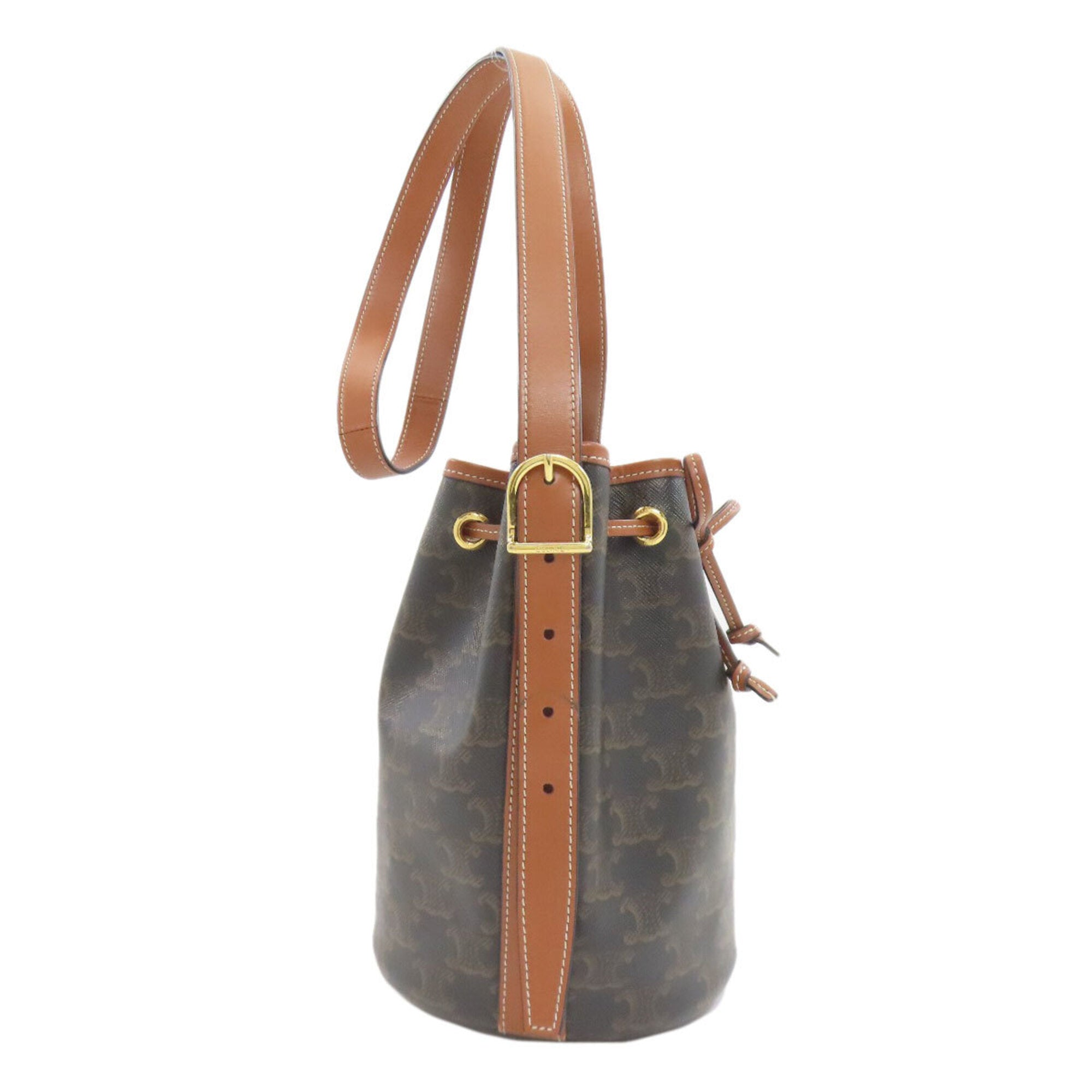 Celine Dark Brown Pvc Shoulder Bag (Pre-Owned)