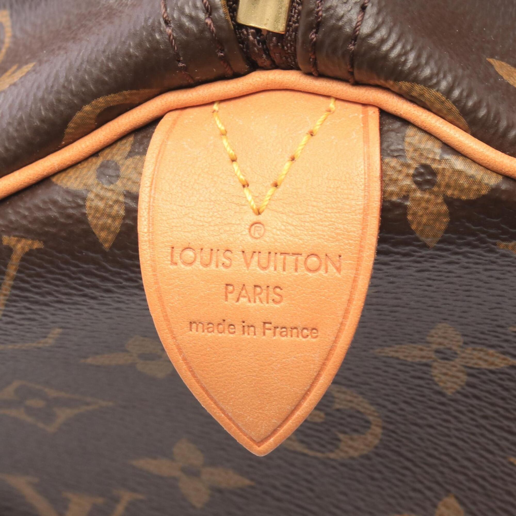 Louis Vuitton Brown Coated Canvas Leather Handbag (Pre-Owned)