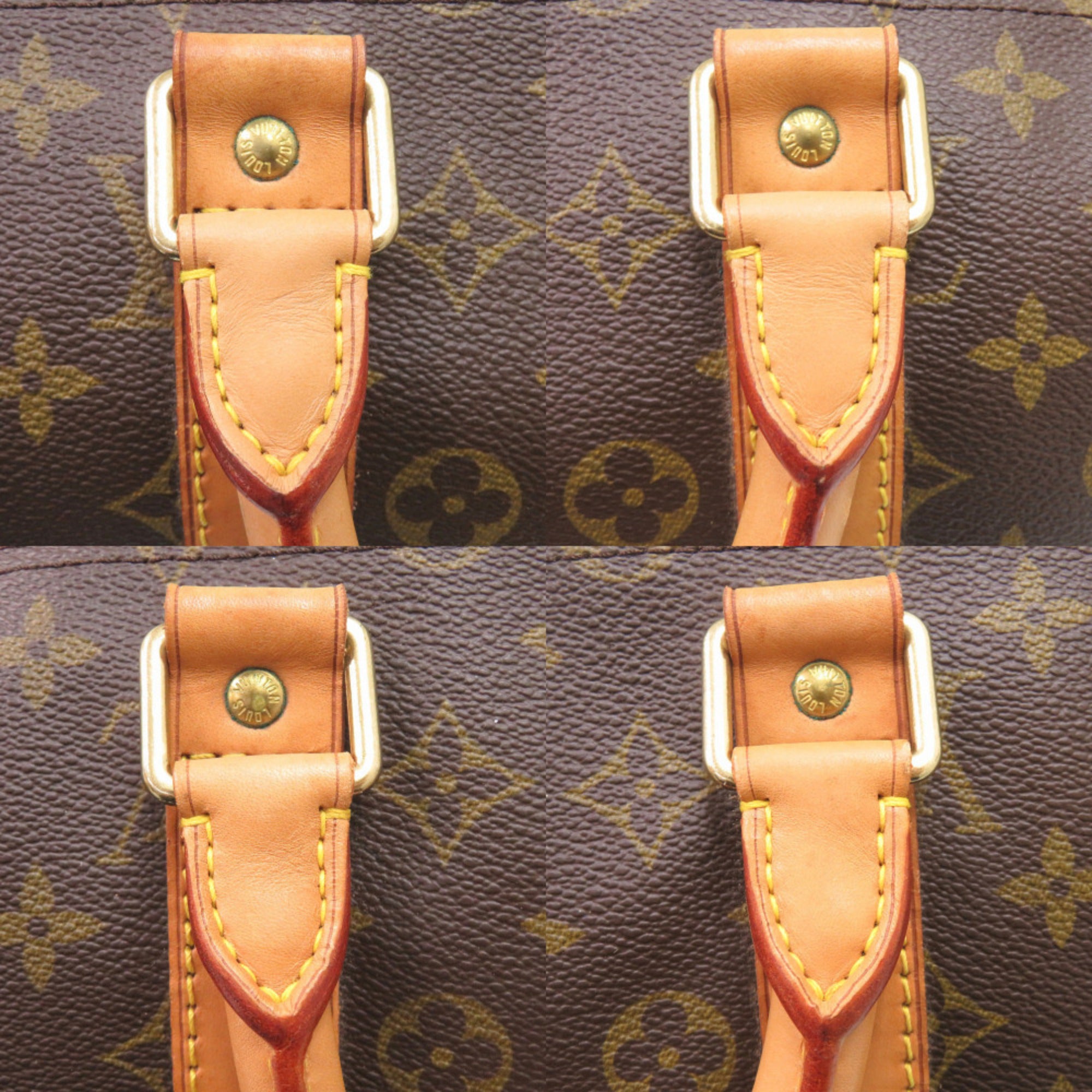 Louis Vuitton Brown Monogram Canvas Boston Bag (Pre-Owned)