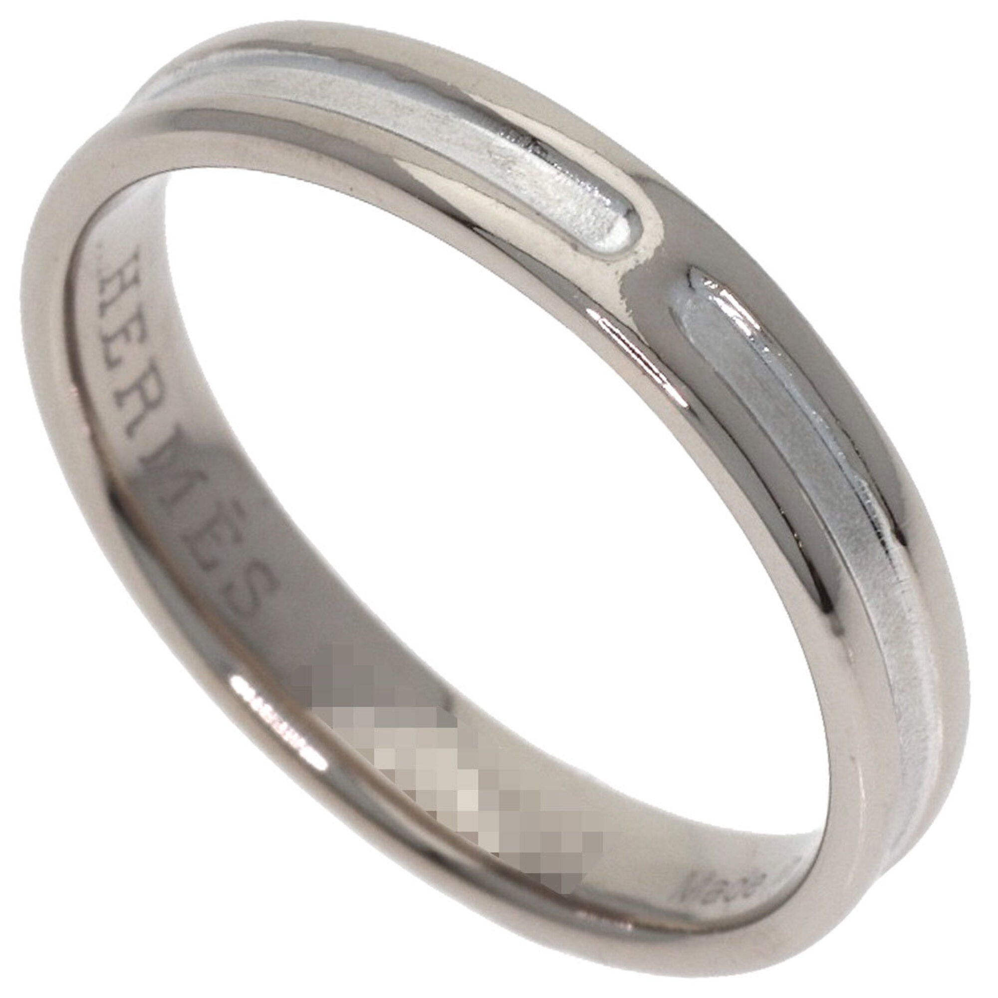 Hermes White Gold (18K) Band Ring (Pre-Owned)