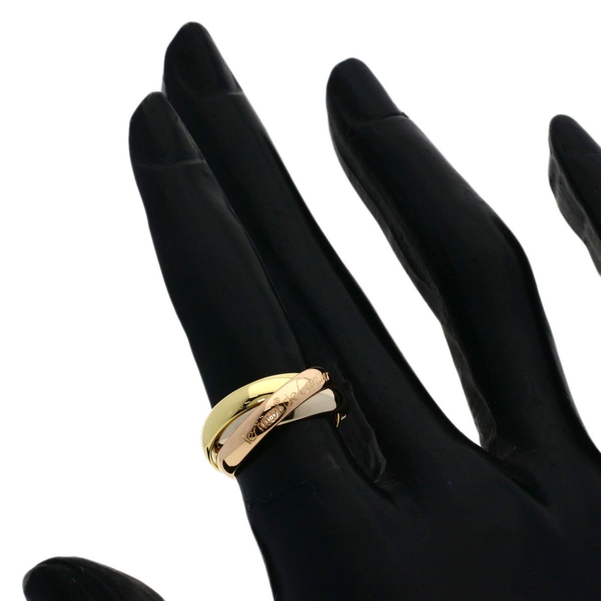 Cartier Yellow Gold (18K) White Gold (18K) Band Ring (Pre-Owned)