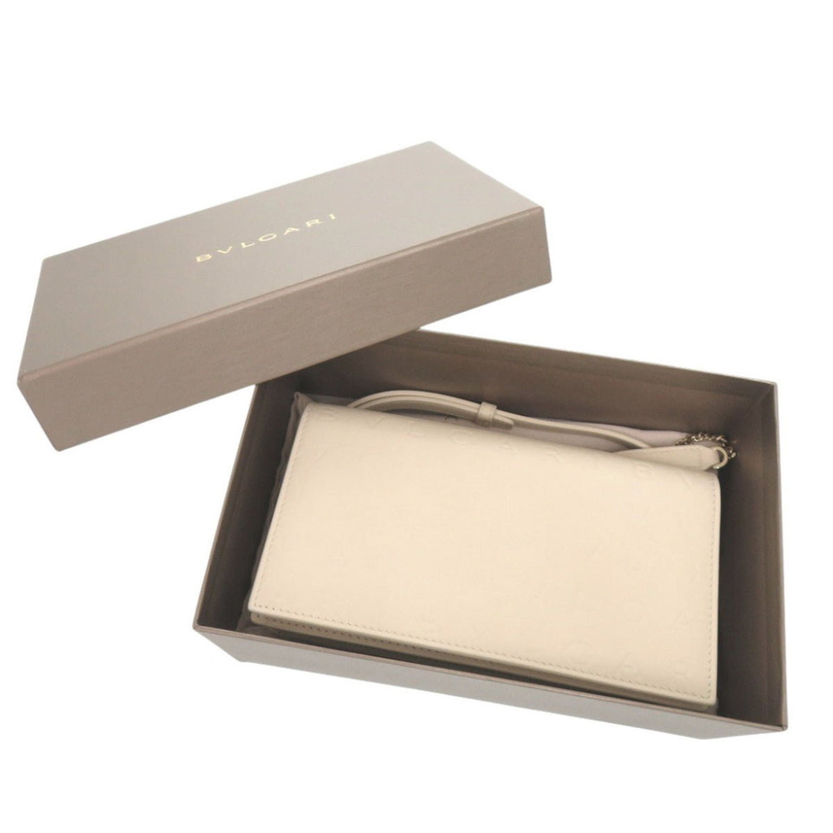 Bvlgari Ivory Leather Shoulder Bag (Pre-Owned)