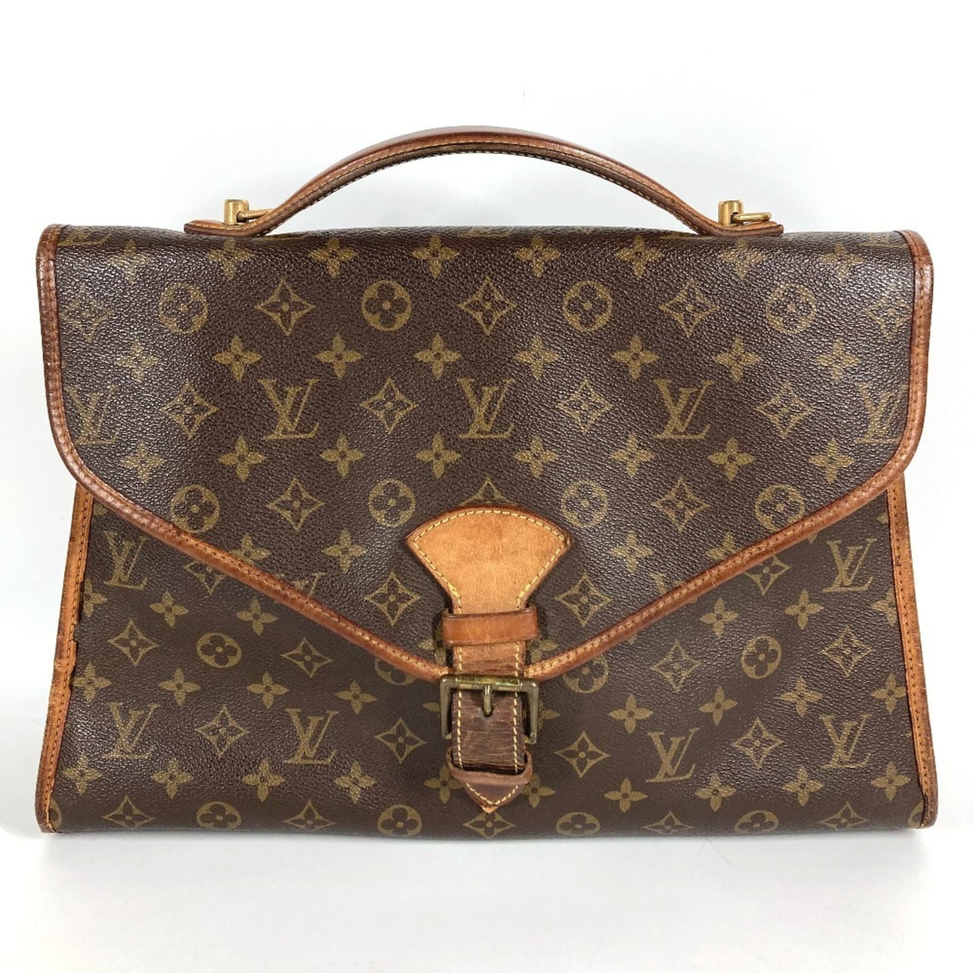 Louis Vuitton Brown Monogram Monogram Briefcase Handbag (Pre-Owned)