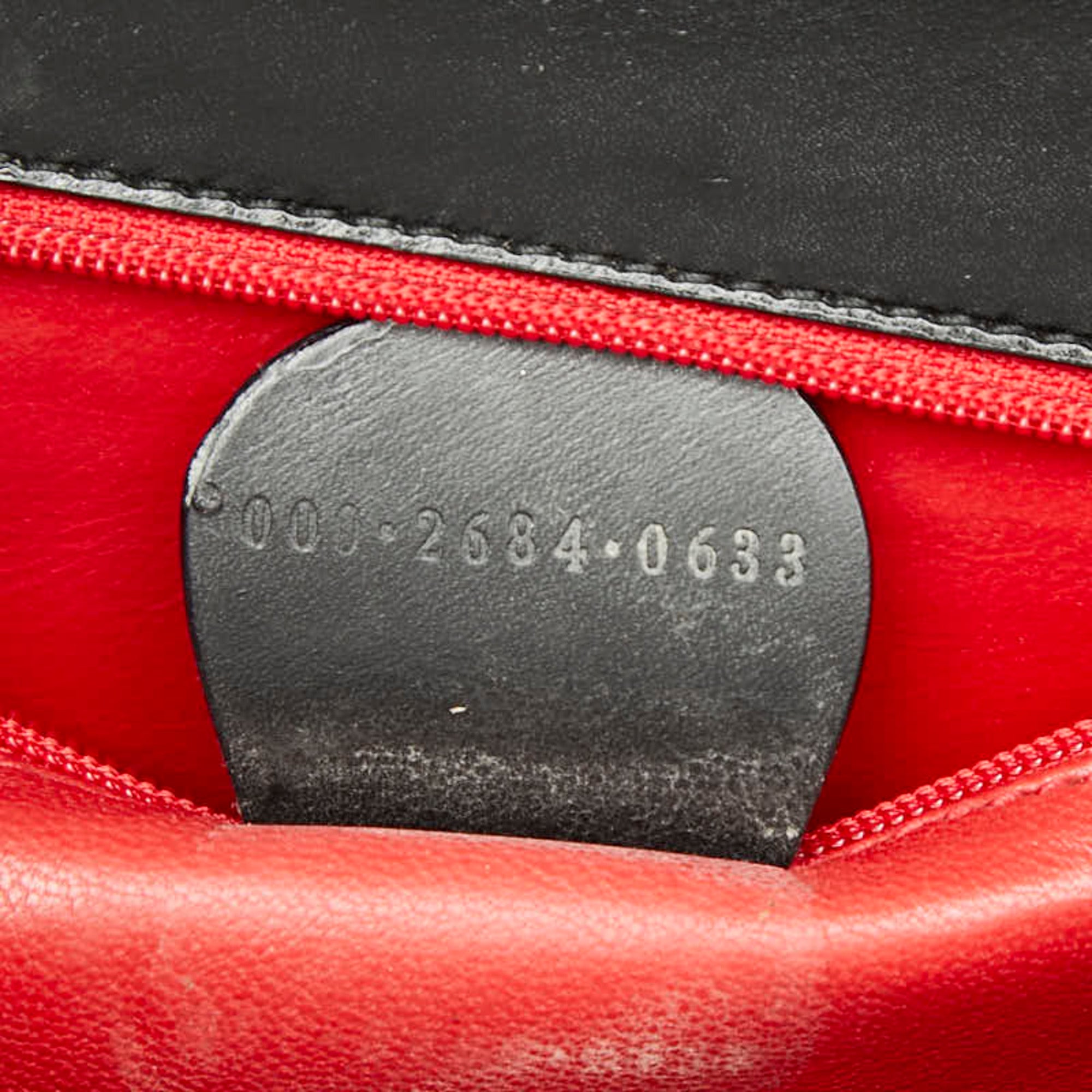 Gucci Black Leather Handbag Shoulder Bag (Pre-Owned)