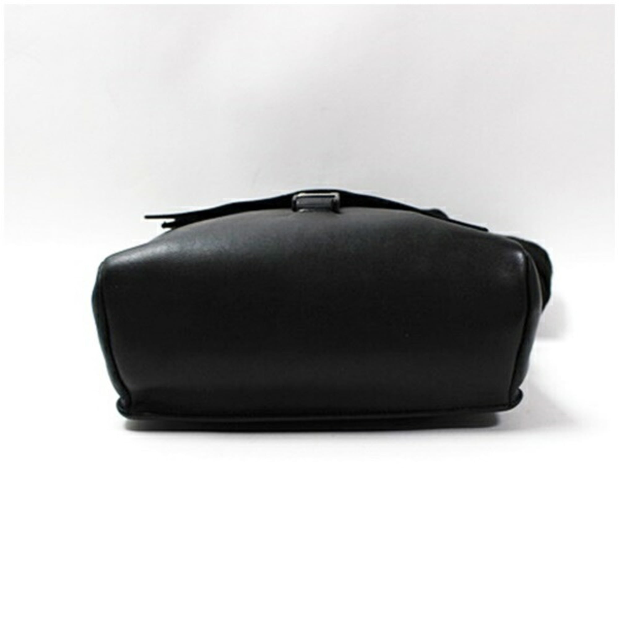 Prada Black Leather Suede Messenger Bag Pouch Shoulder Bag (Pre-Owned)
