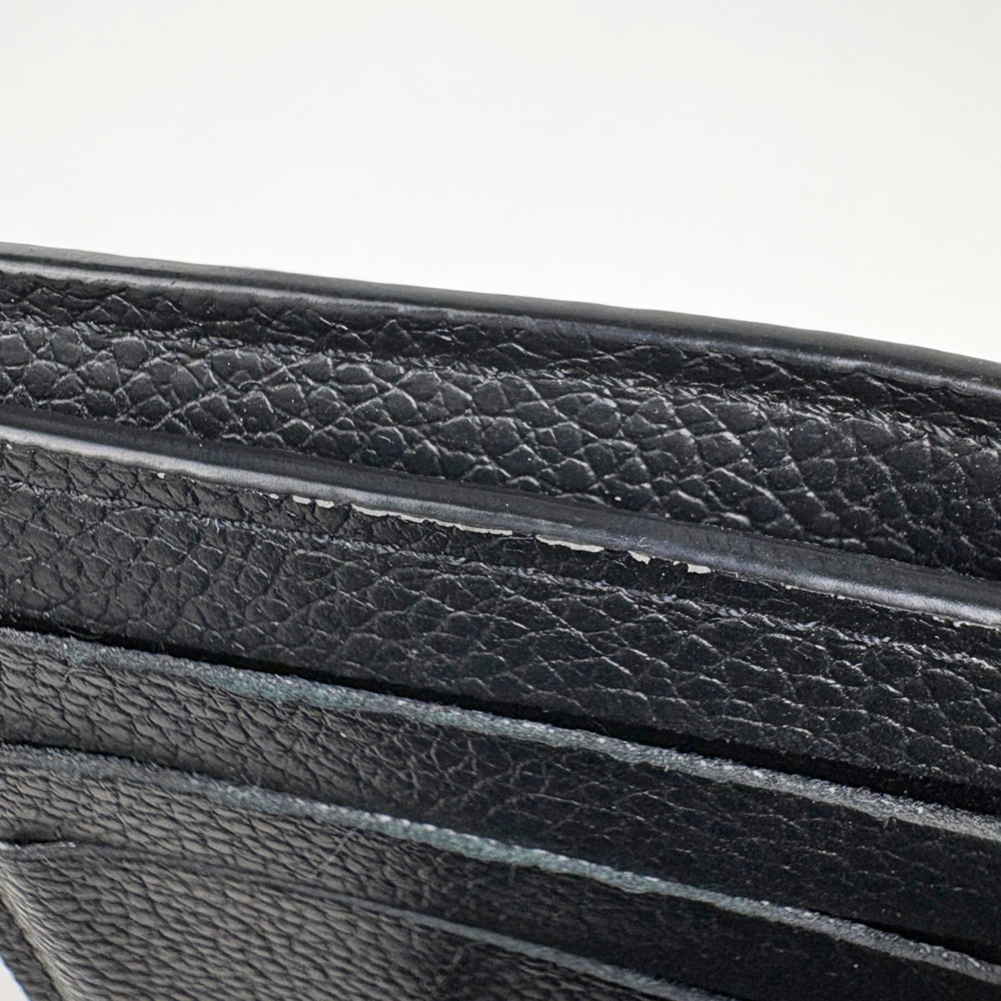 Louis Vuitton Beige Bicolor Black Noir Monogram Empreinte Wallet (Tri-Fold) (Pre-Owned)