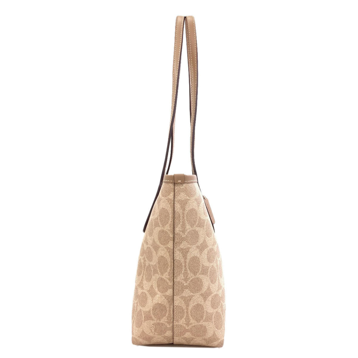 Coach Beige Pvc Tote Bag (Pre-Owned)