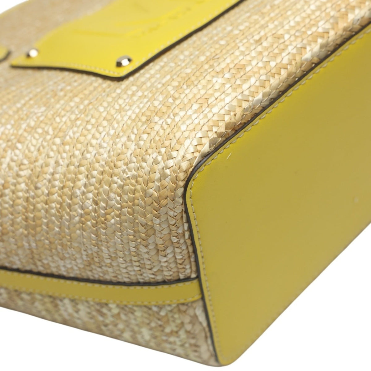 Michael Kors Yellow Straw Handbag (Pre-Owned)
