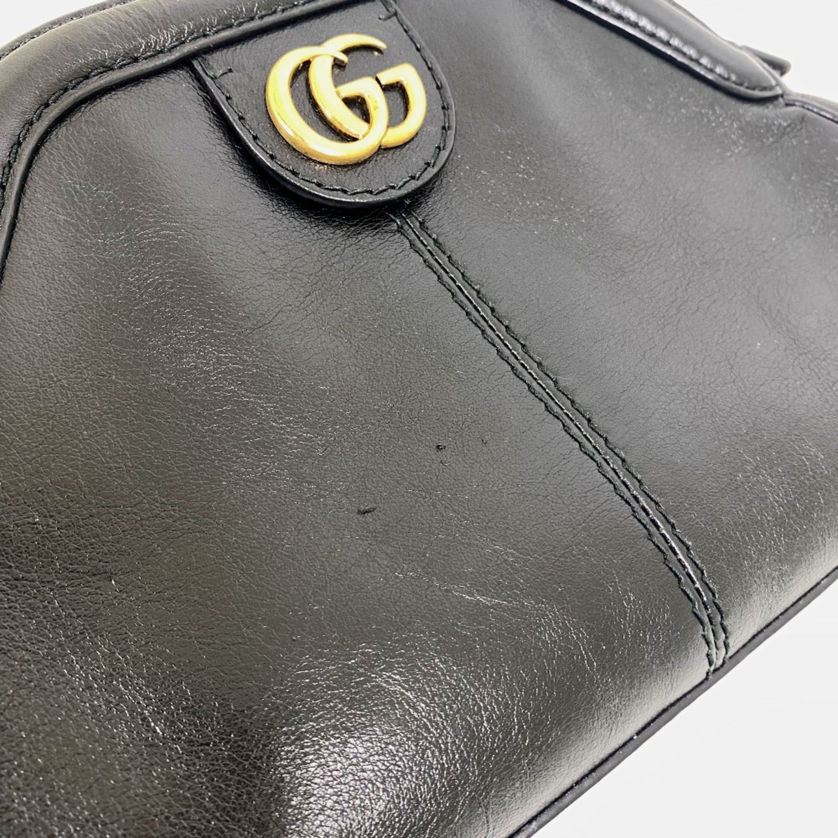 Gucci Black Leather Shoulder Bag (Pre-Owned)