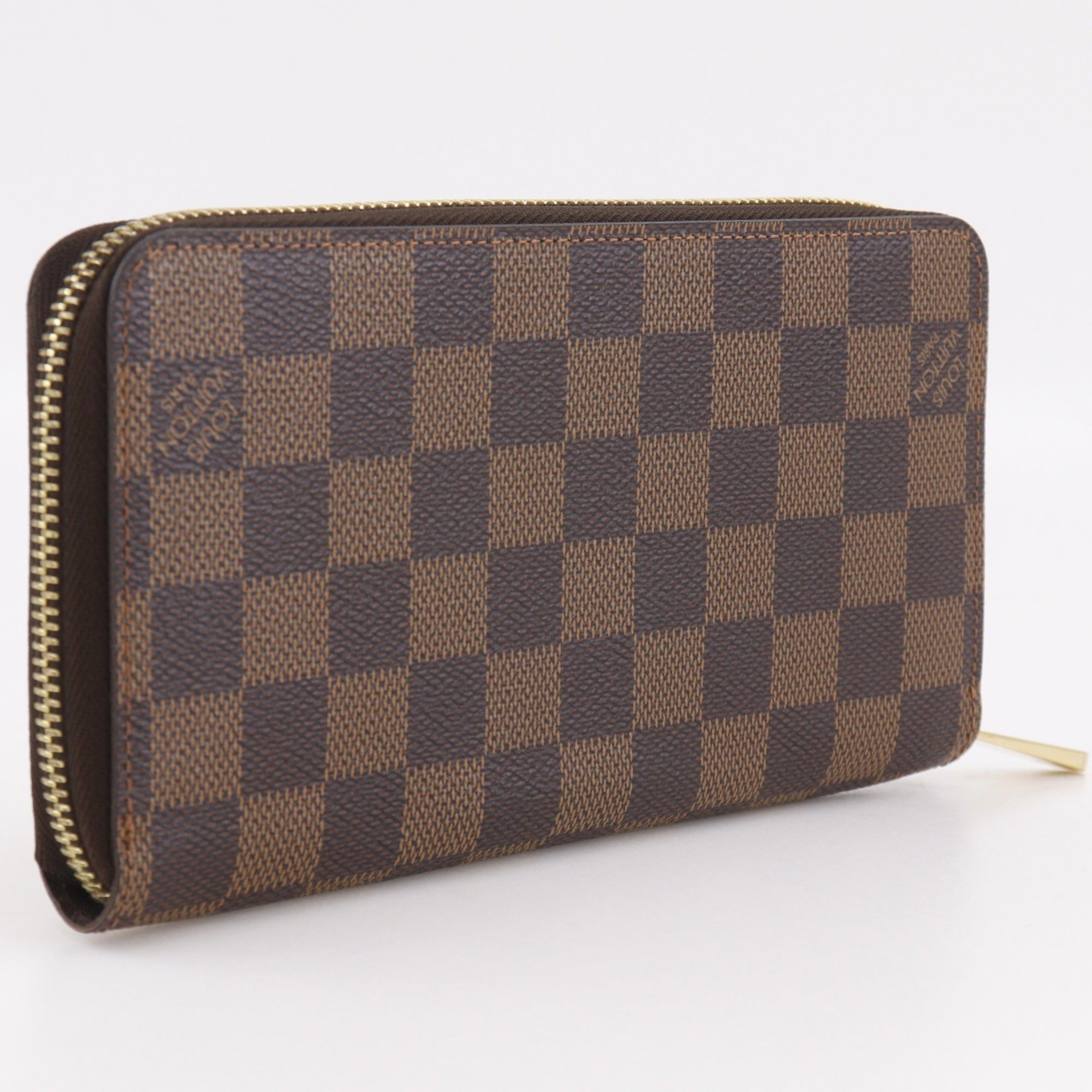 Louis Vuitton Brown Damier Canvas Long Wallet (Bi-Fold) (Pre-Owned)