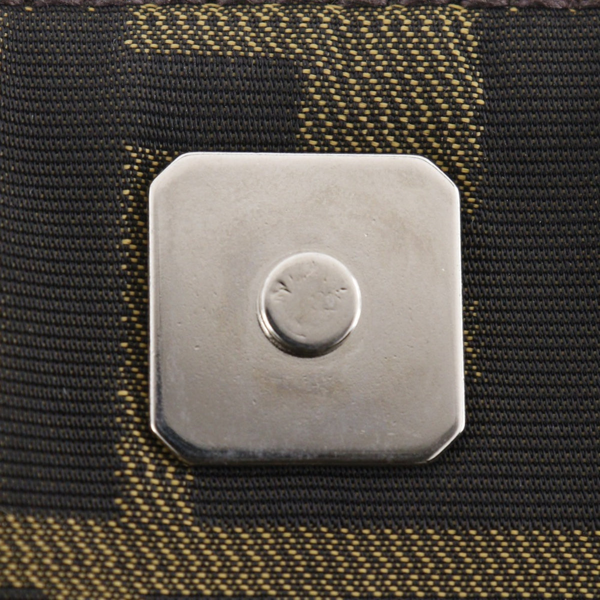 Fendi Brown Nylon Canvas Shoulder Bag (Pre-Owned)