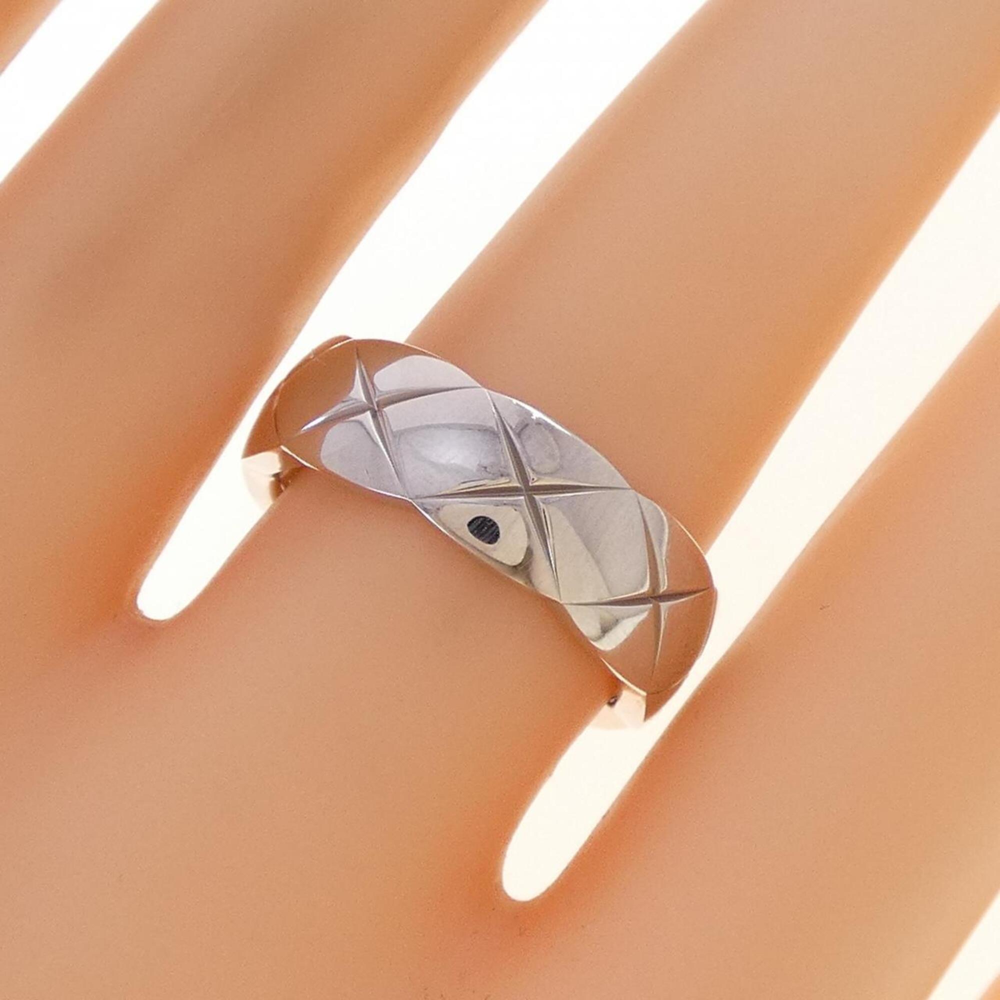 Chanel White Gold White Gold (18K) Band Ring (Pre-Owned)