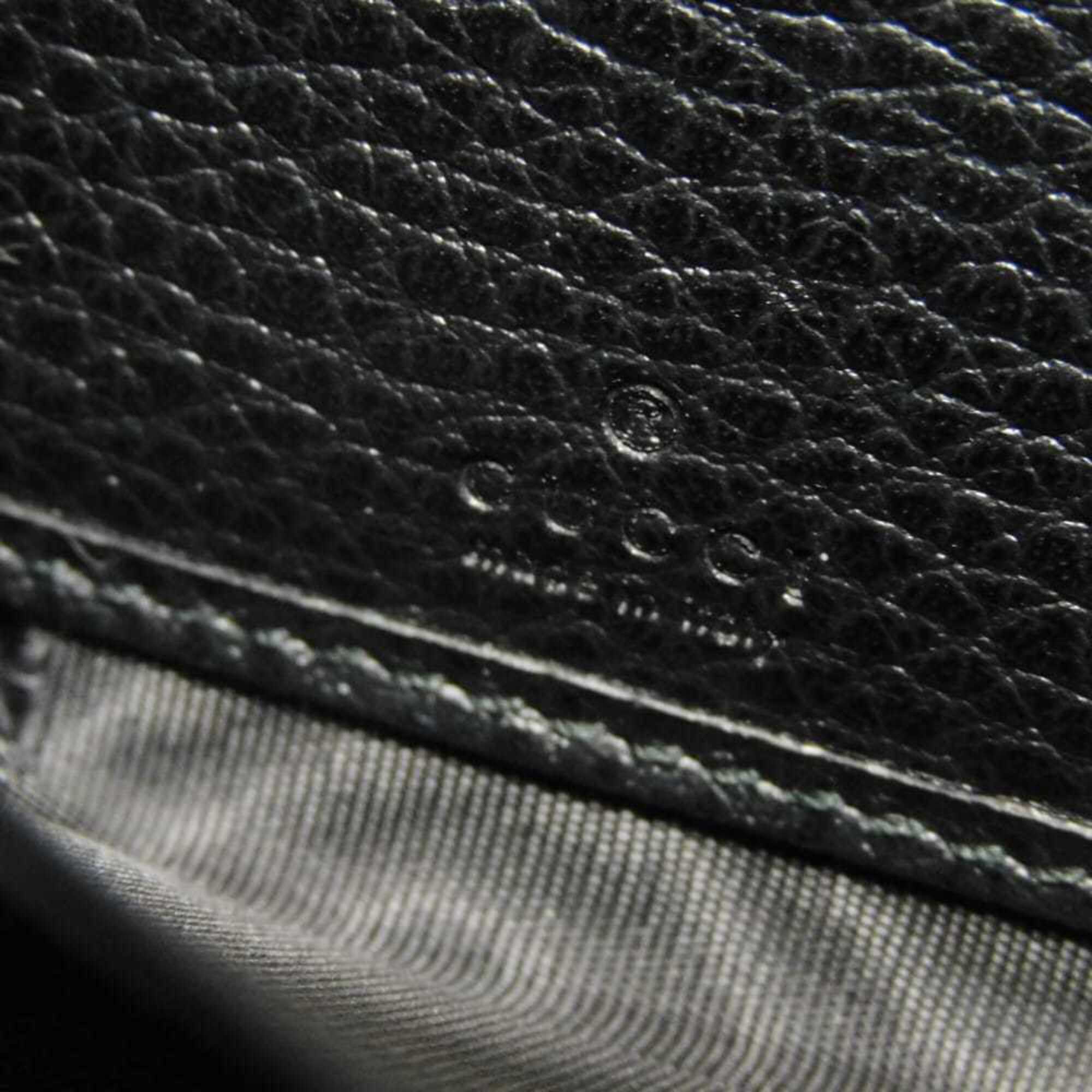 Gucci Black Leather Long Wallet (Bi-Fold) (Pre-Owned)