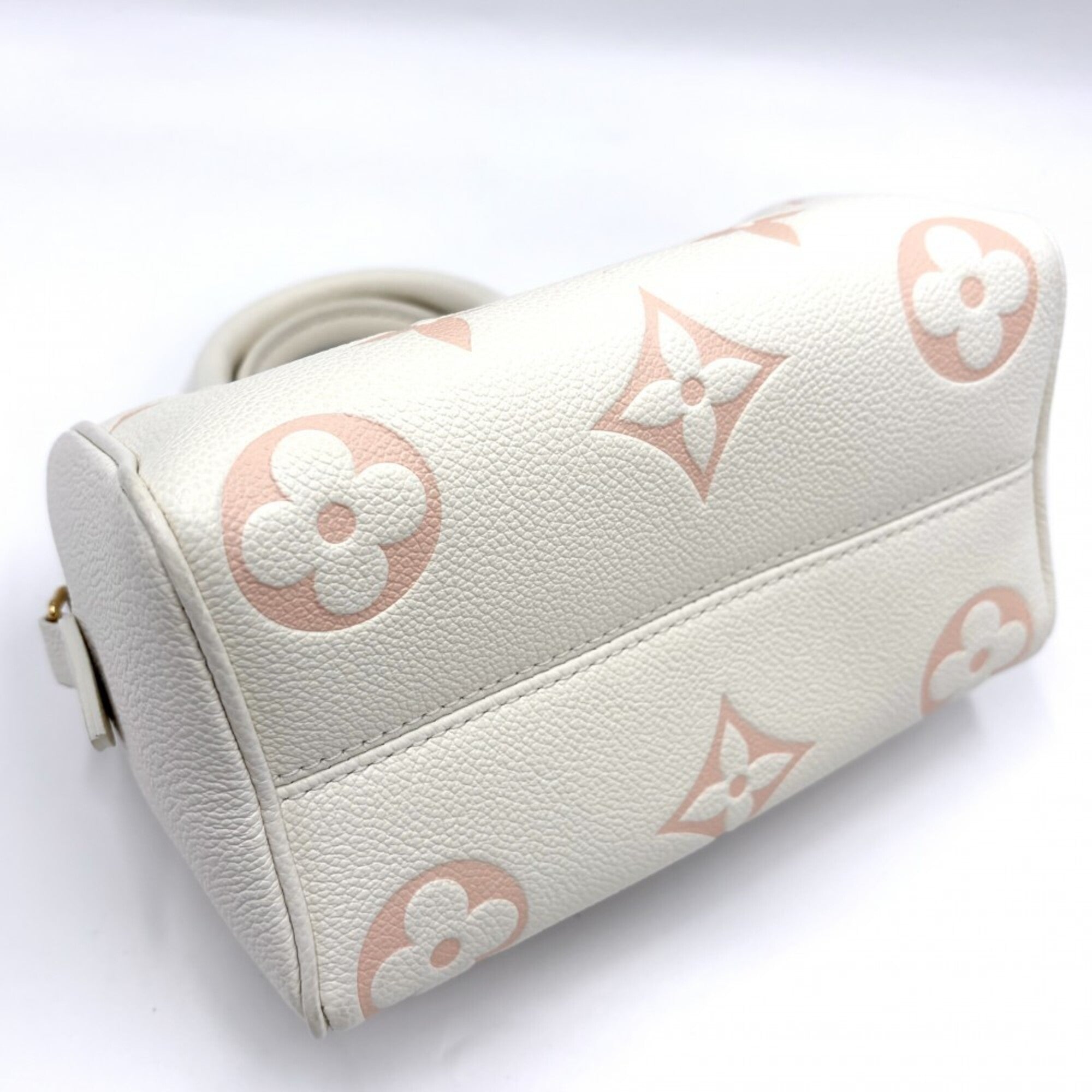 Louis Vuitton Cream Pink Monogram Empreinte Handbag Shoulder Bag (Pre-Owned)