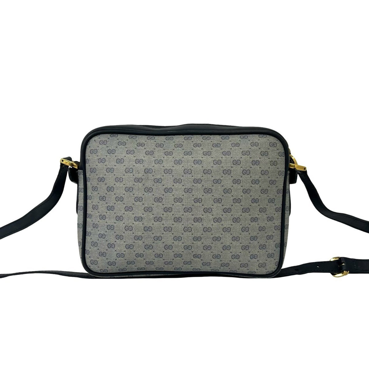 Gucci Navy Leather Pvc Pochette Shoulder Bag (Pre-Owned)