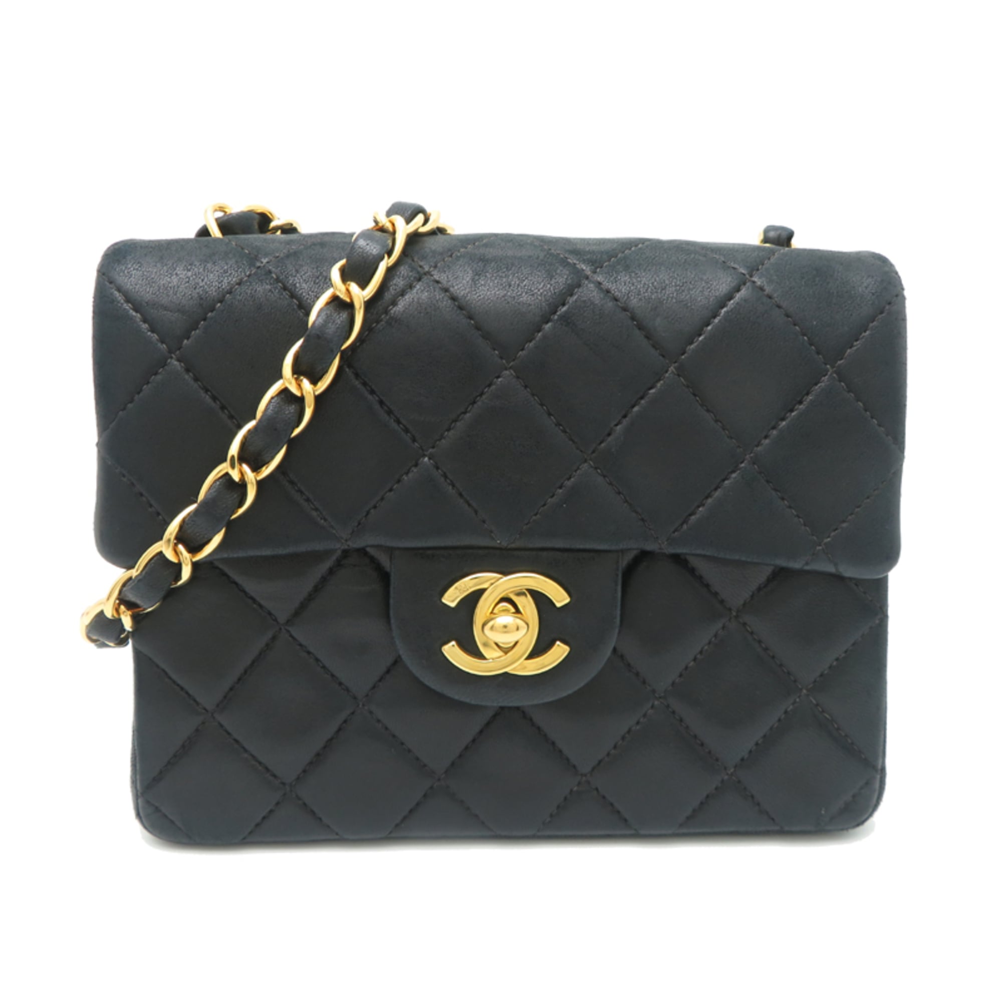 Chanel Black Leather Shoulder Bag (Pre-Owned)